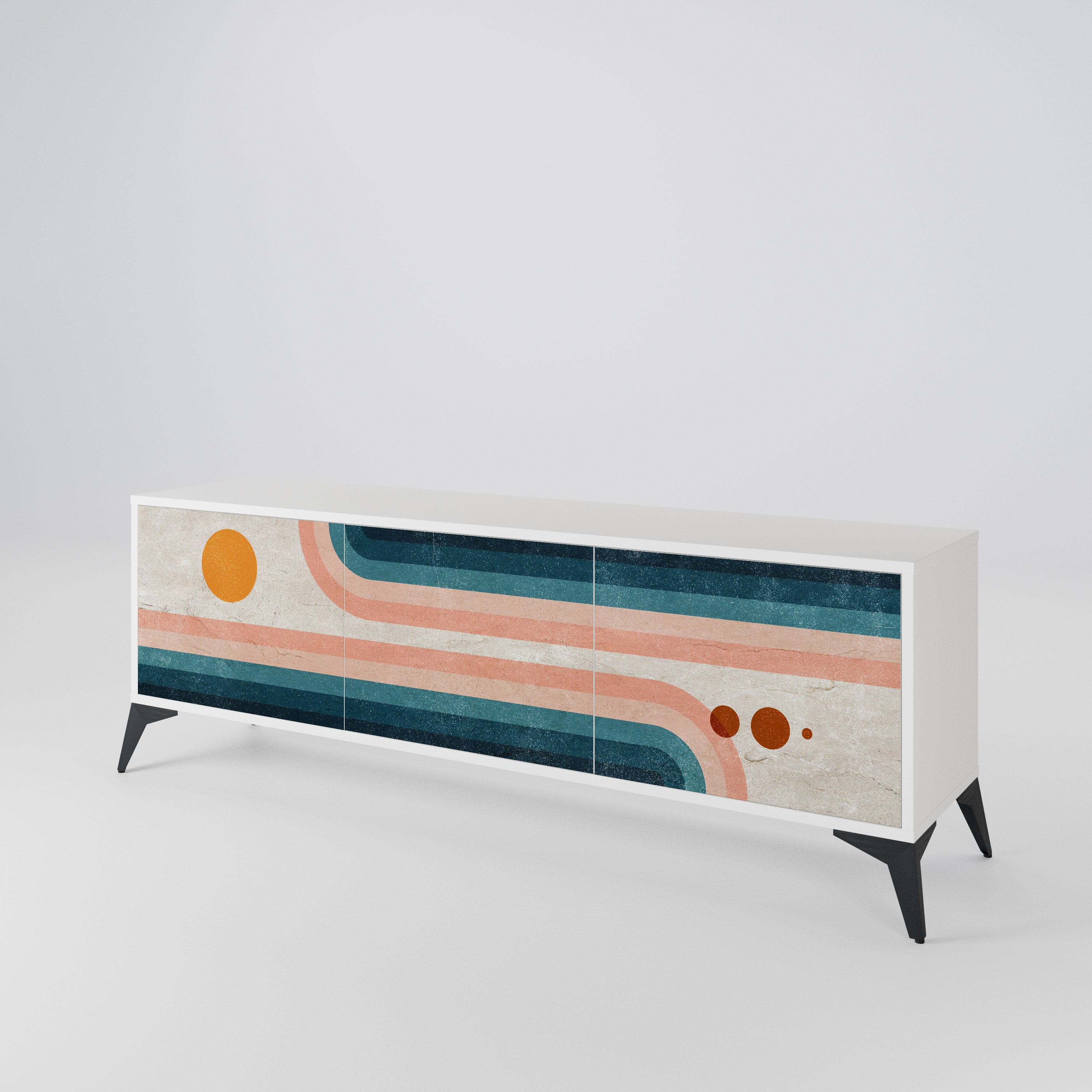 TWO HALVES 3-türiges TV-Lowboard
