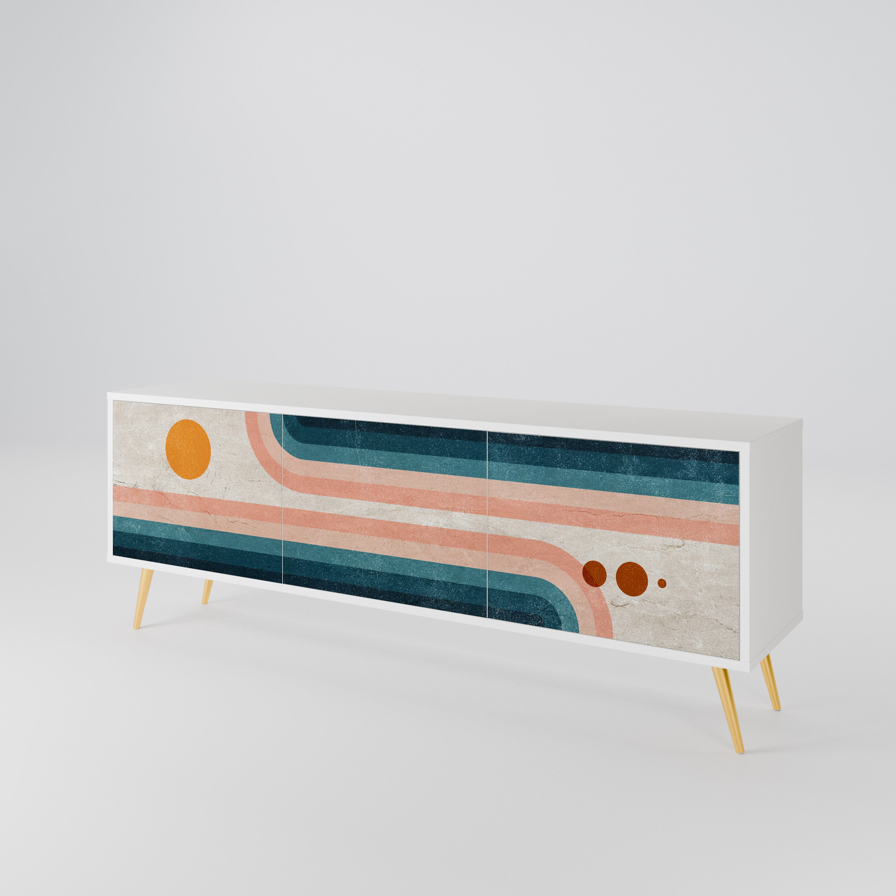 TWO HALVES 3-türiges TV-Lowboard