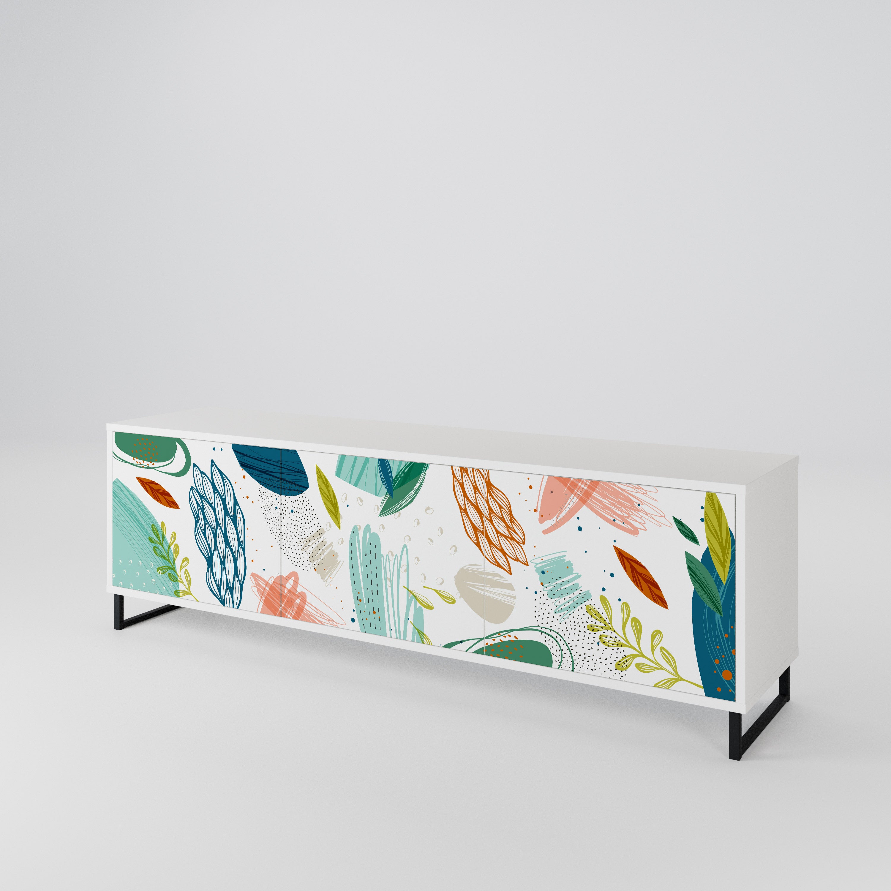 BOTANICAL HURRICANE 3-türiges TV-Lowboard