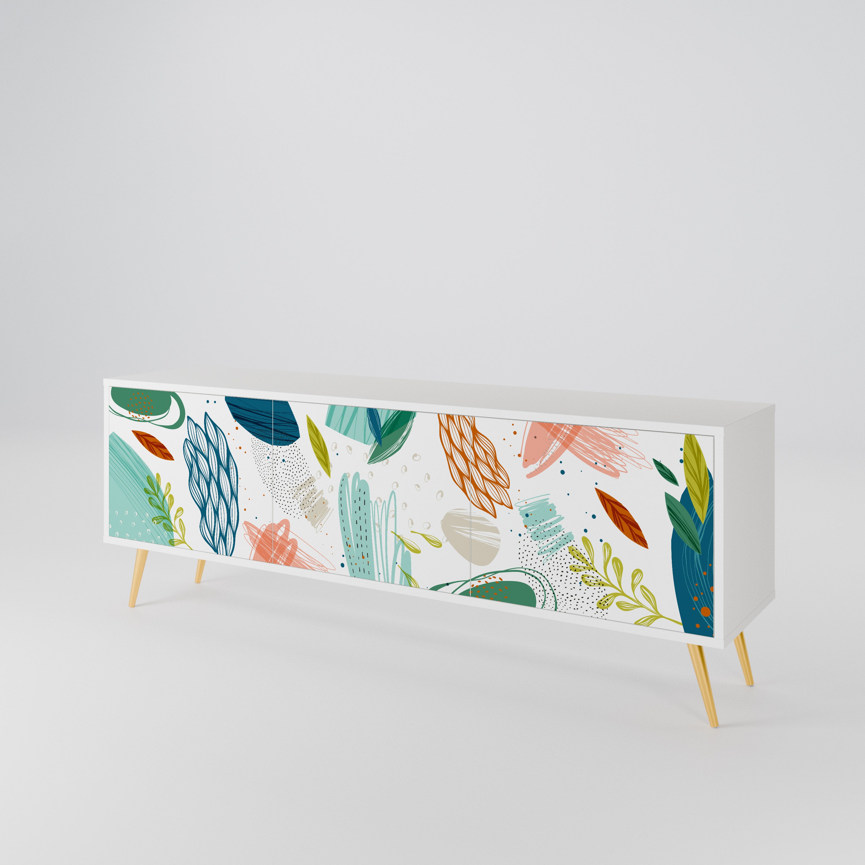 BOTANICAL HURRICANE 3-türiges TV-Lowboard