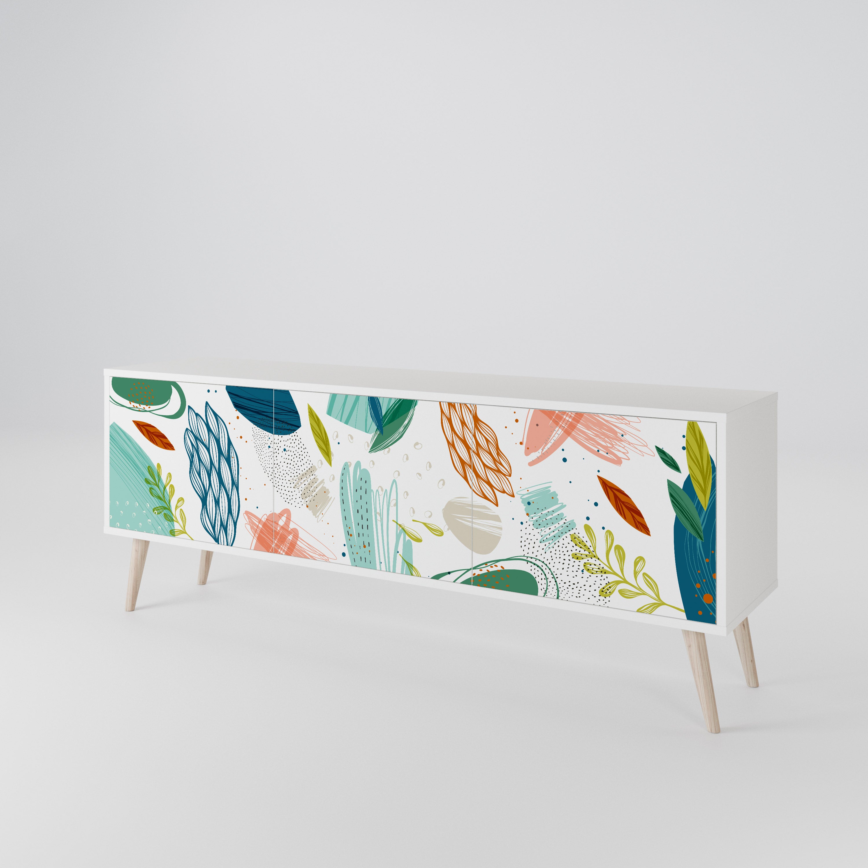 BOTANICAL HURRICANE 3-türiges TV-Lowboard