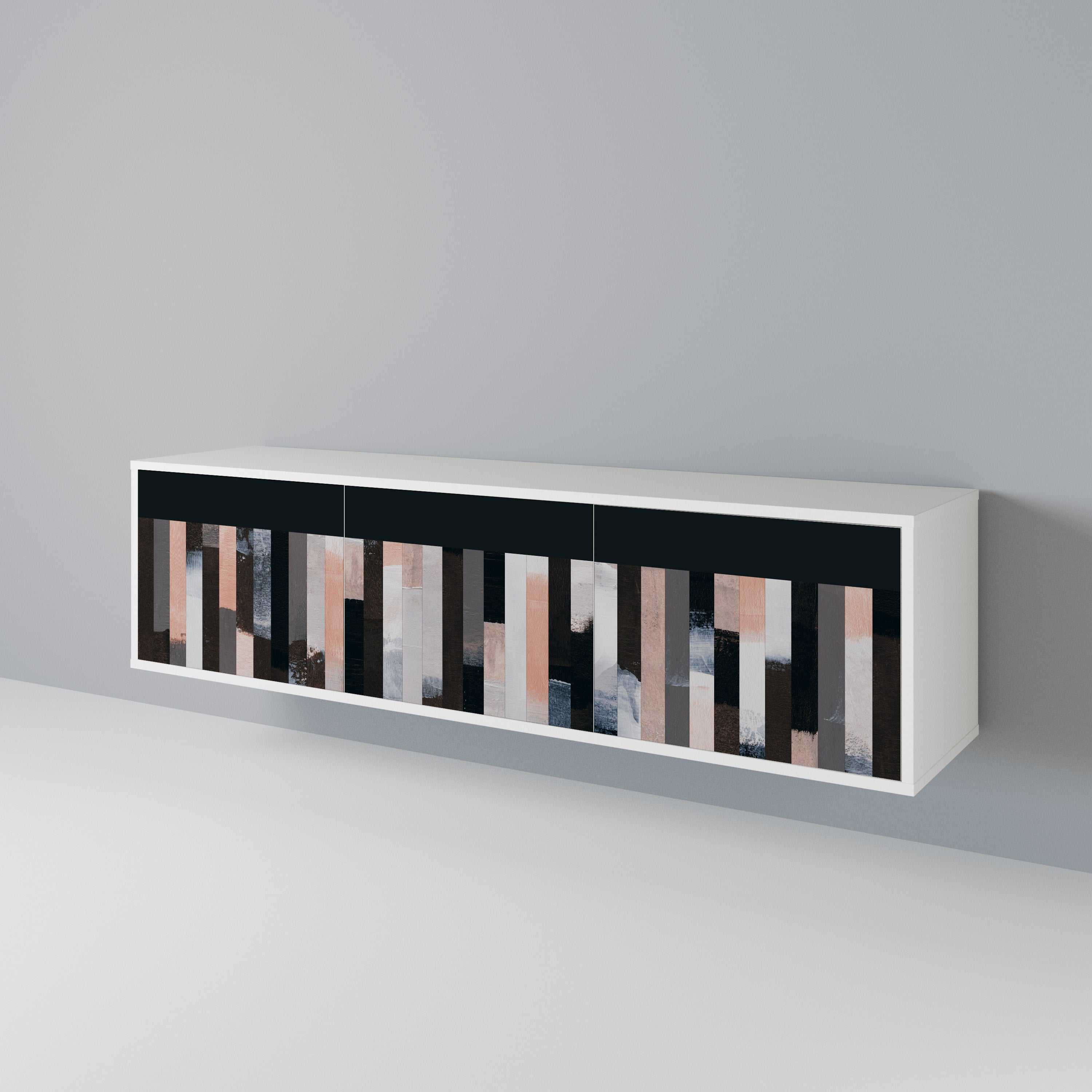 COLLAGE OF RECTANGLES 3-türiges TV-Lowboard