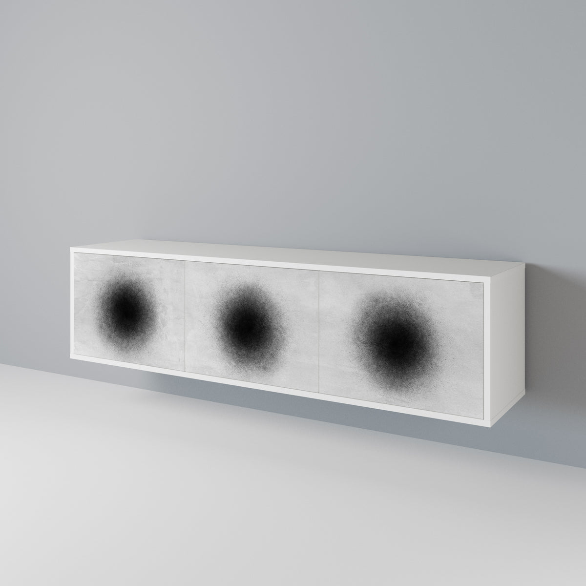 BLACK HOLE 3-türiges TV-Lowboard