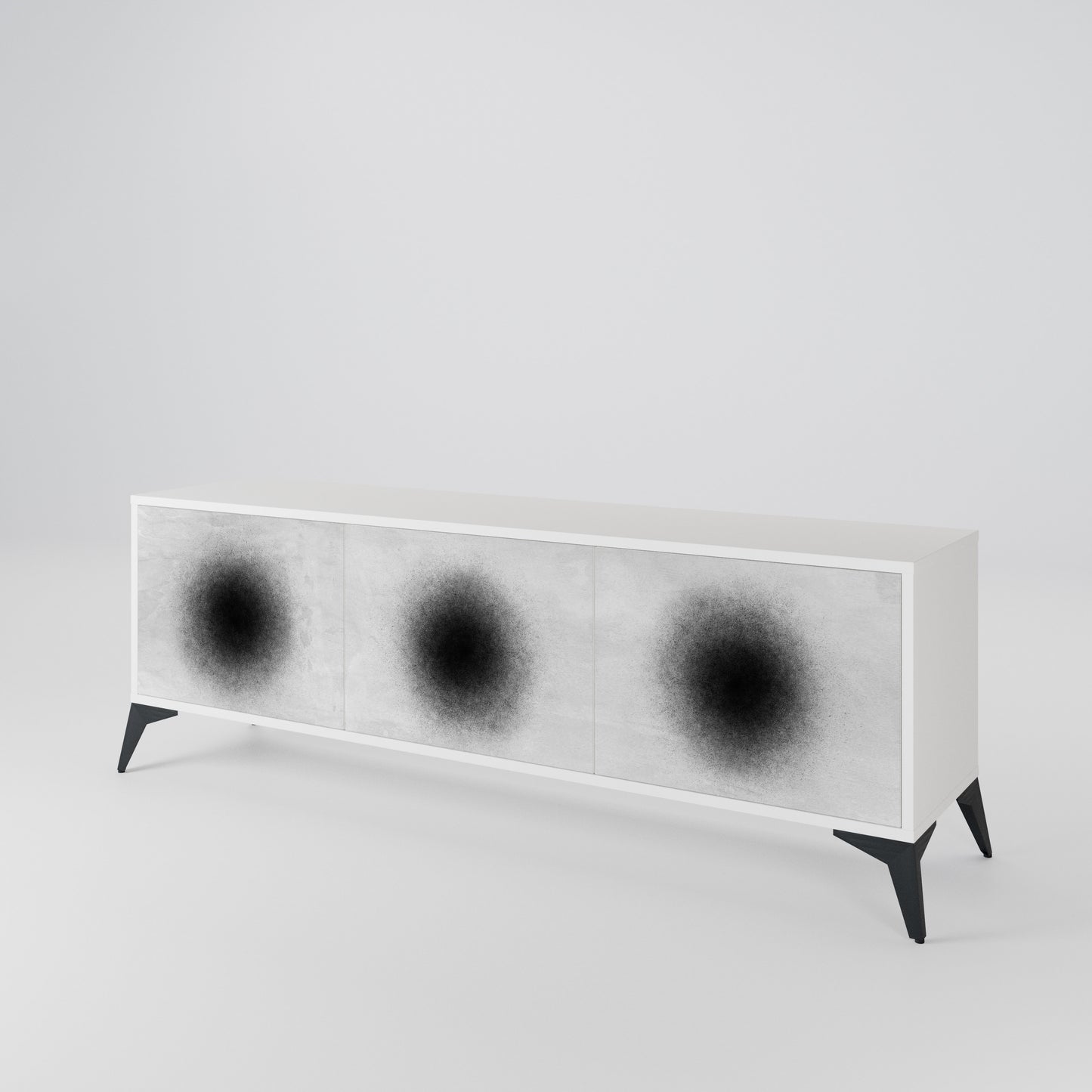BLACK HOLE 3-türiges TV-Lowboard