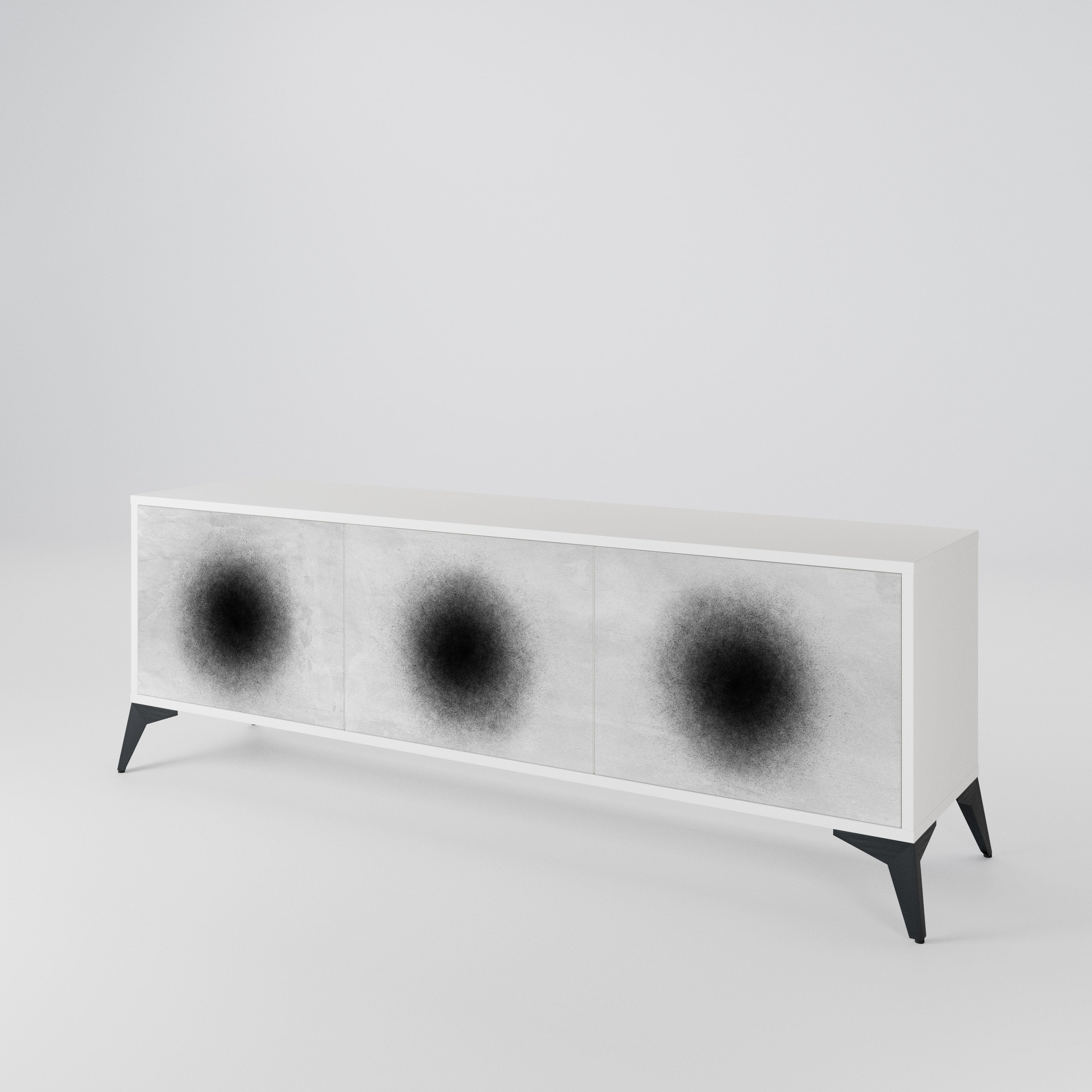 BLACK HOLE 3-türiges TV-Lowboard