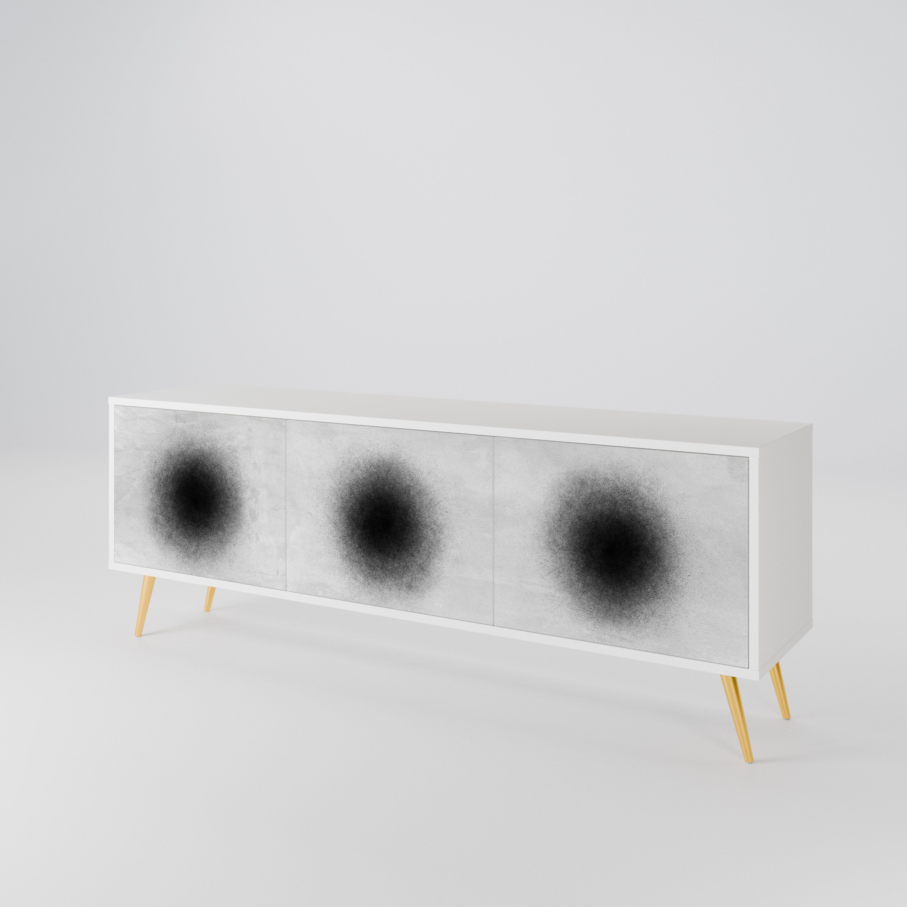 BLACK HOLE 3-türiges TV-Lowboard