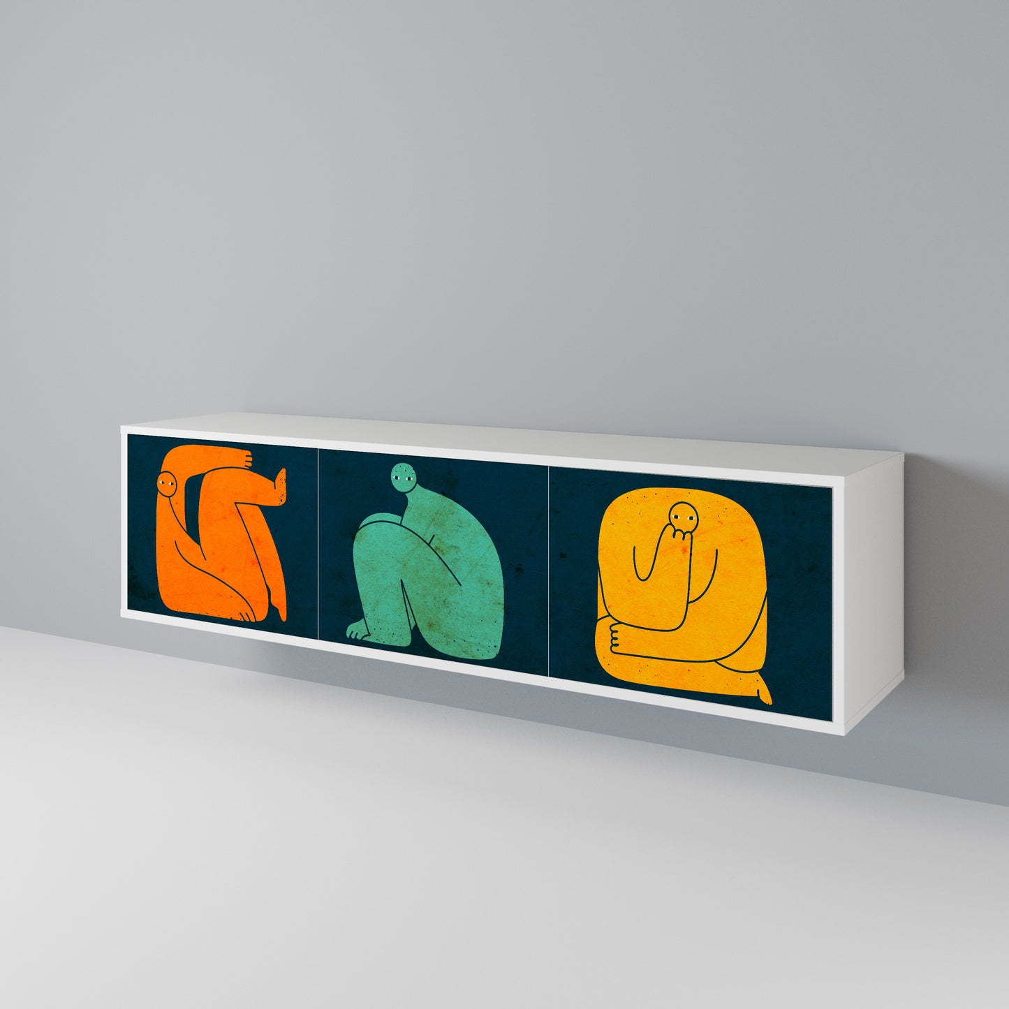 TOGETHER BUT SEPARATELY 3-türiges TV-Lowboard