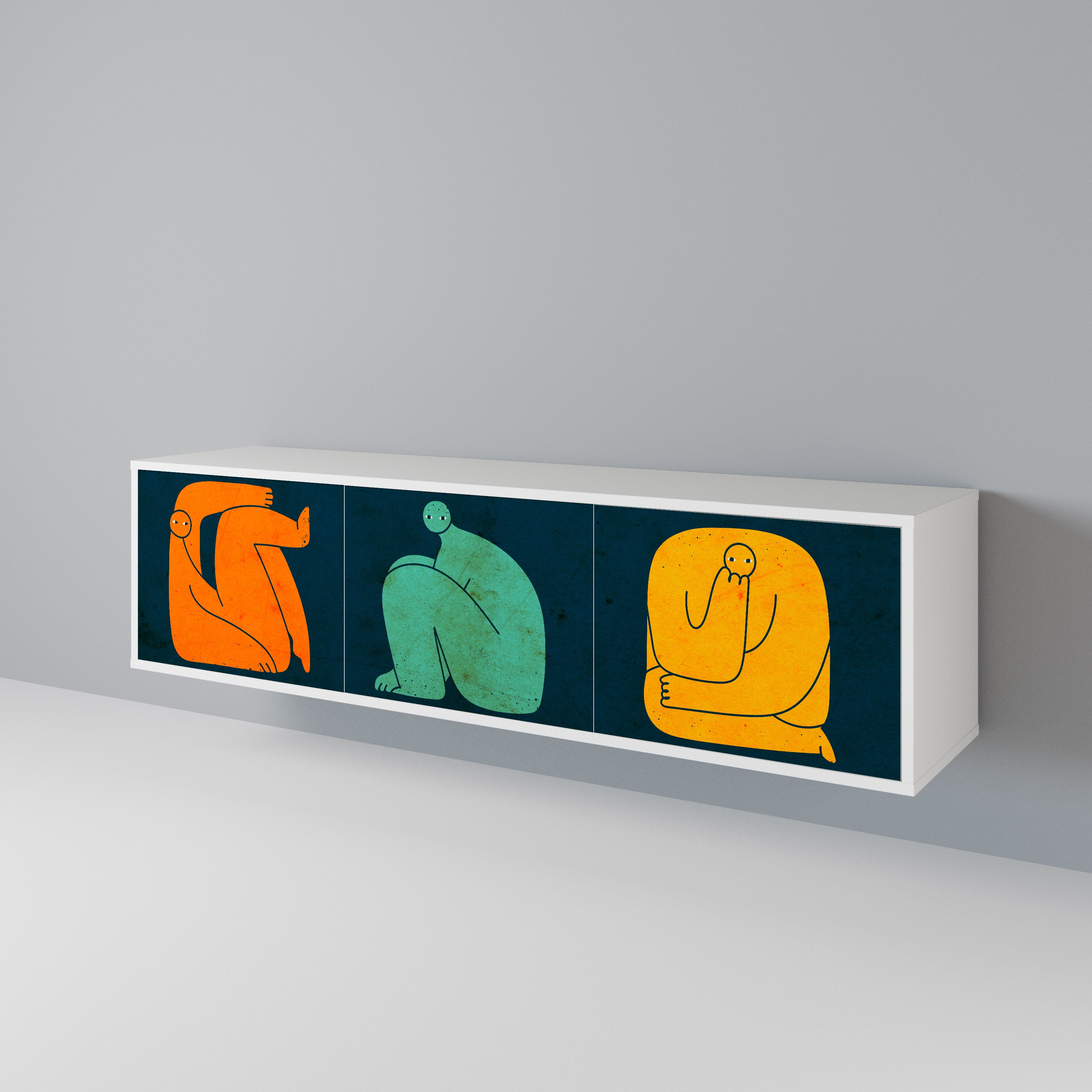 TOGETHER BUT SEPARATELY 3-türiges TV-Lowboard