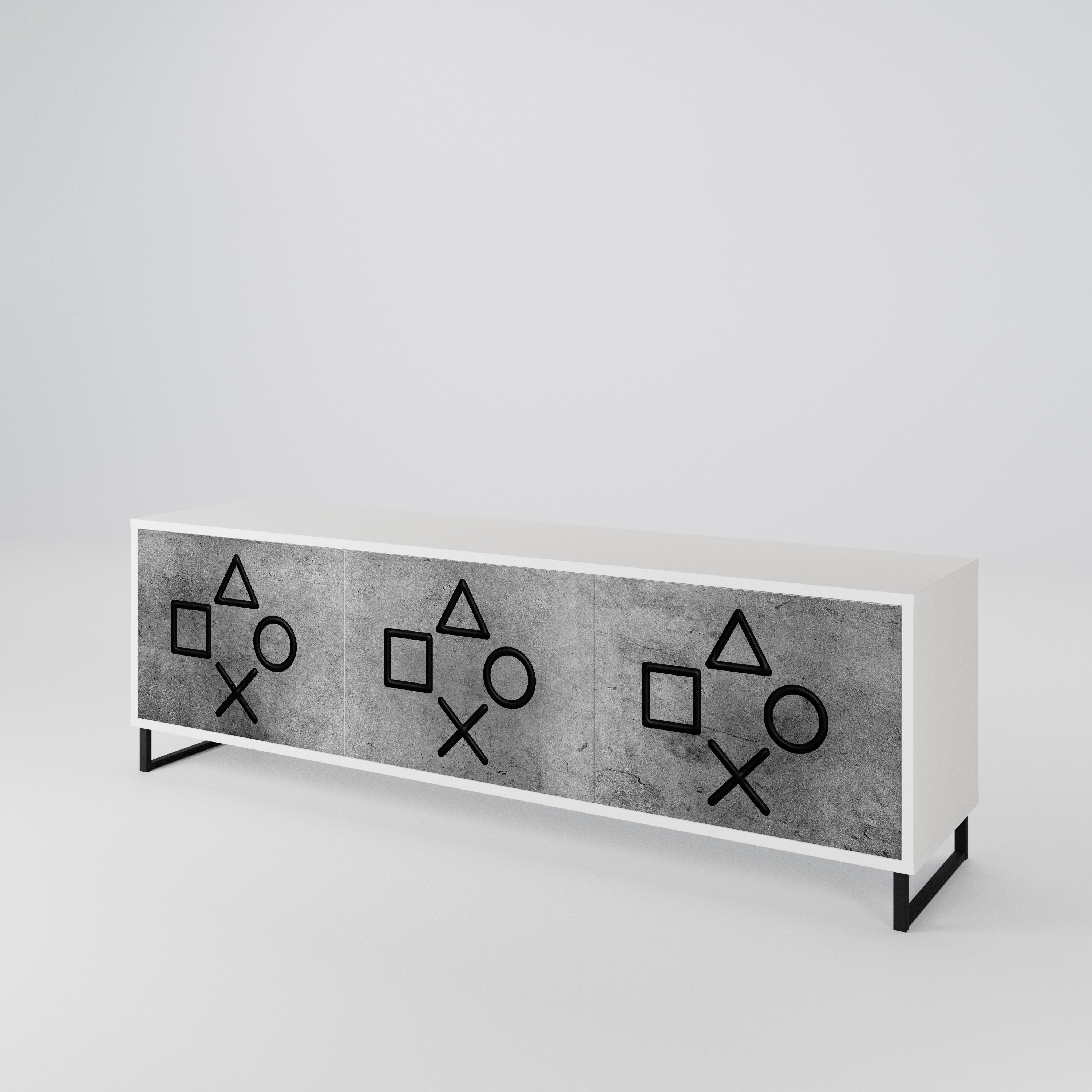 GAMER CHOICE 3-türiges TV-Lowboard
