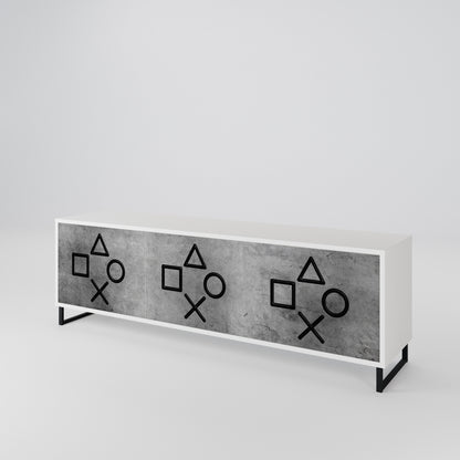 GAMER CHOICE 3-türiges TV-Lowboard