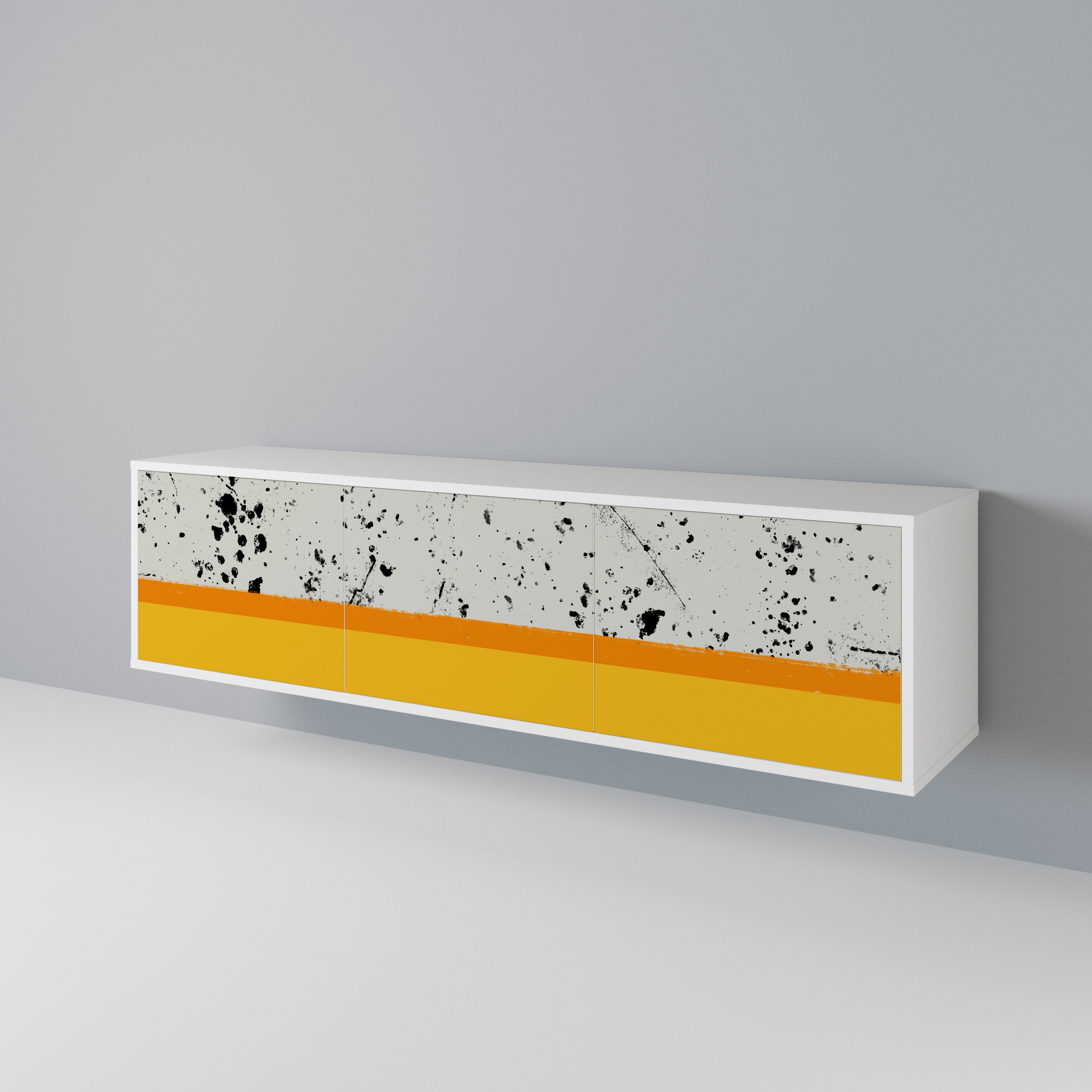 DYED BY ORANGE 3-türiges TV-Lowboard