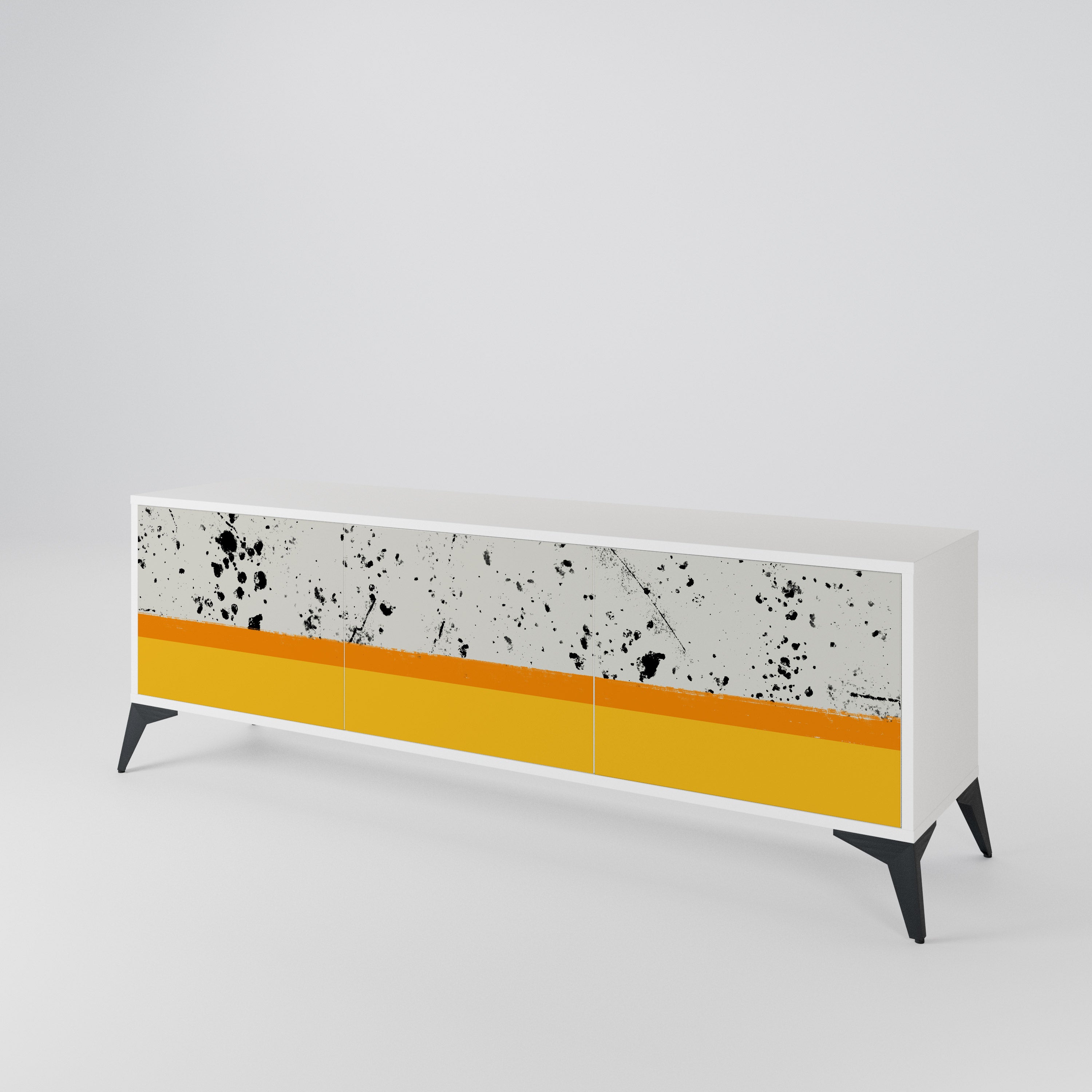 DYED BY ORANGE 3-türiges TV-Lowboard