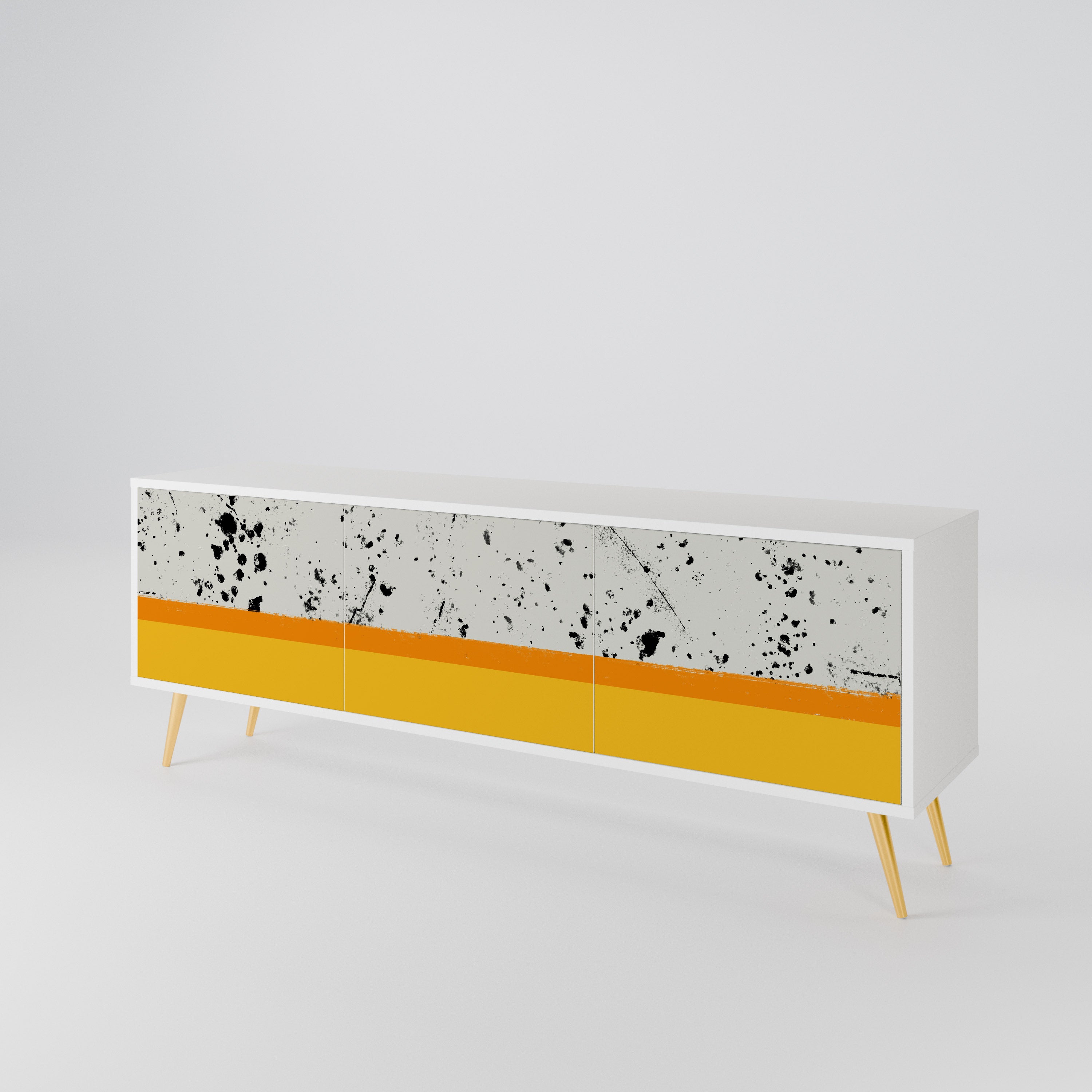 DYED BY ORANGE 3-türiges TV-Lowboard