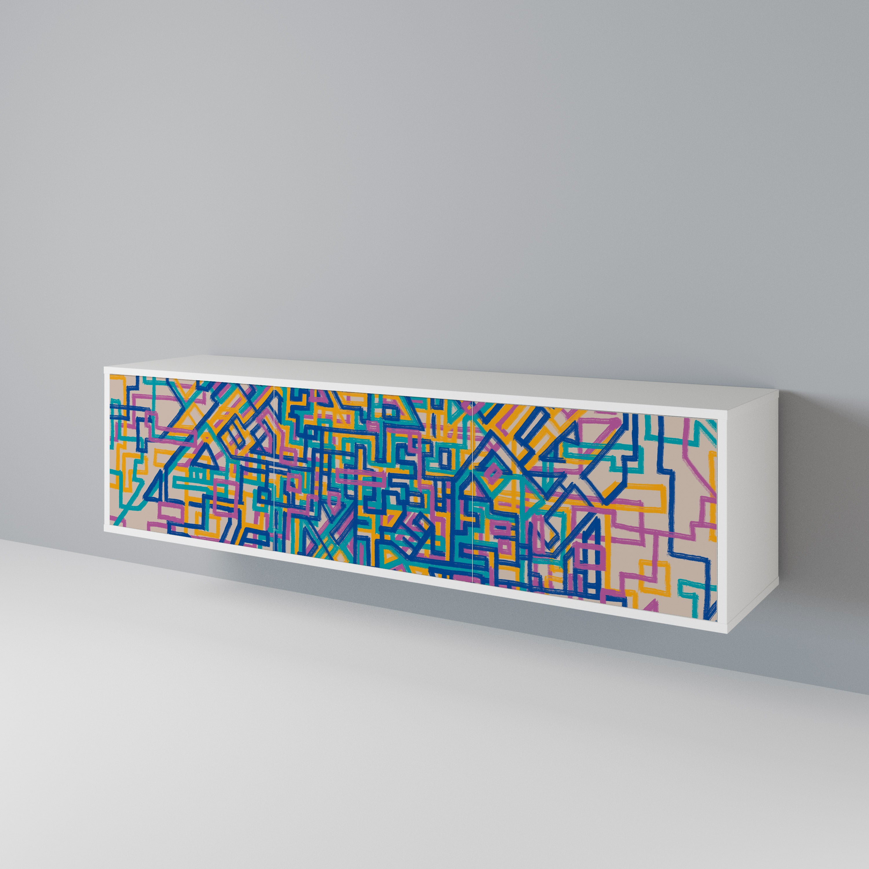 MEMORIES MAP 3-türiges TV-Lowboard