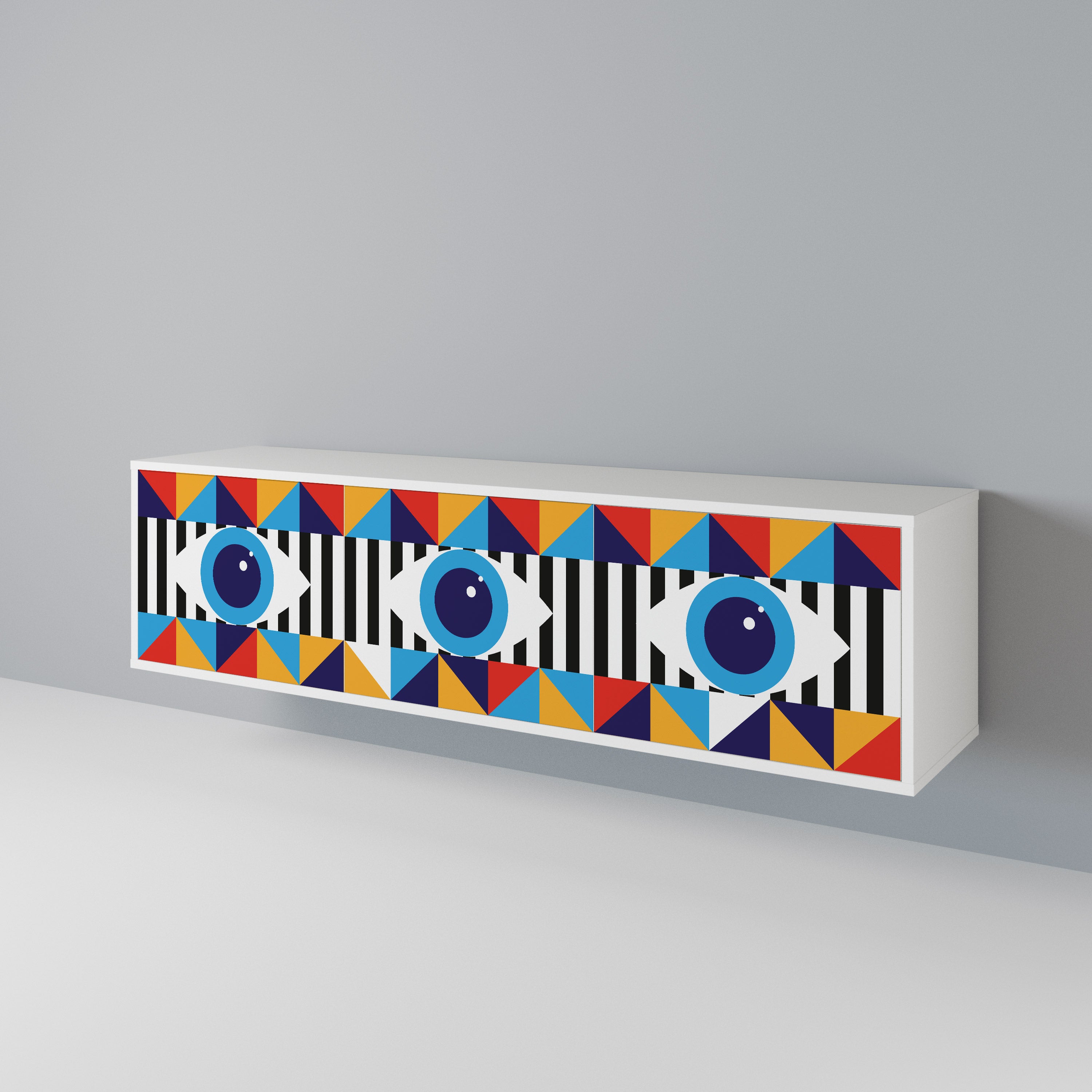 ABSTRACTION AND GEOMETRY 3-türiges TV-Lowboard