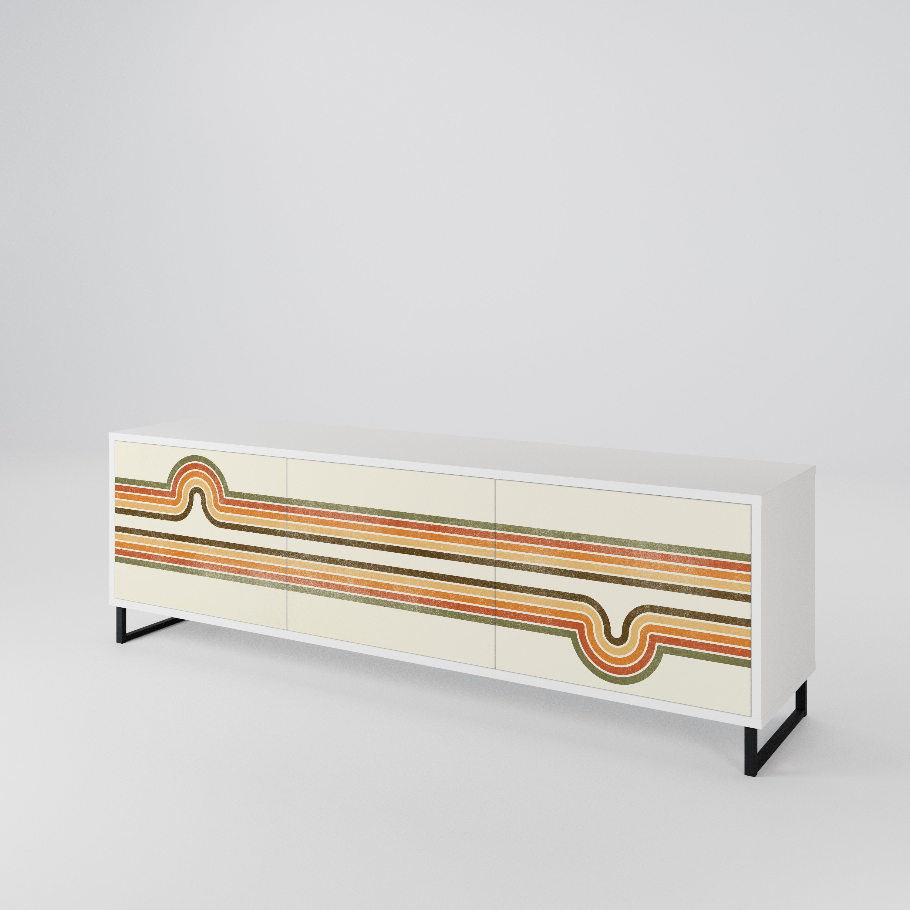 EXCEPTIONAL STREAM 3-türiges TV-Lowboard