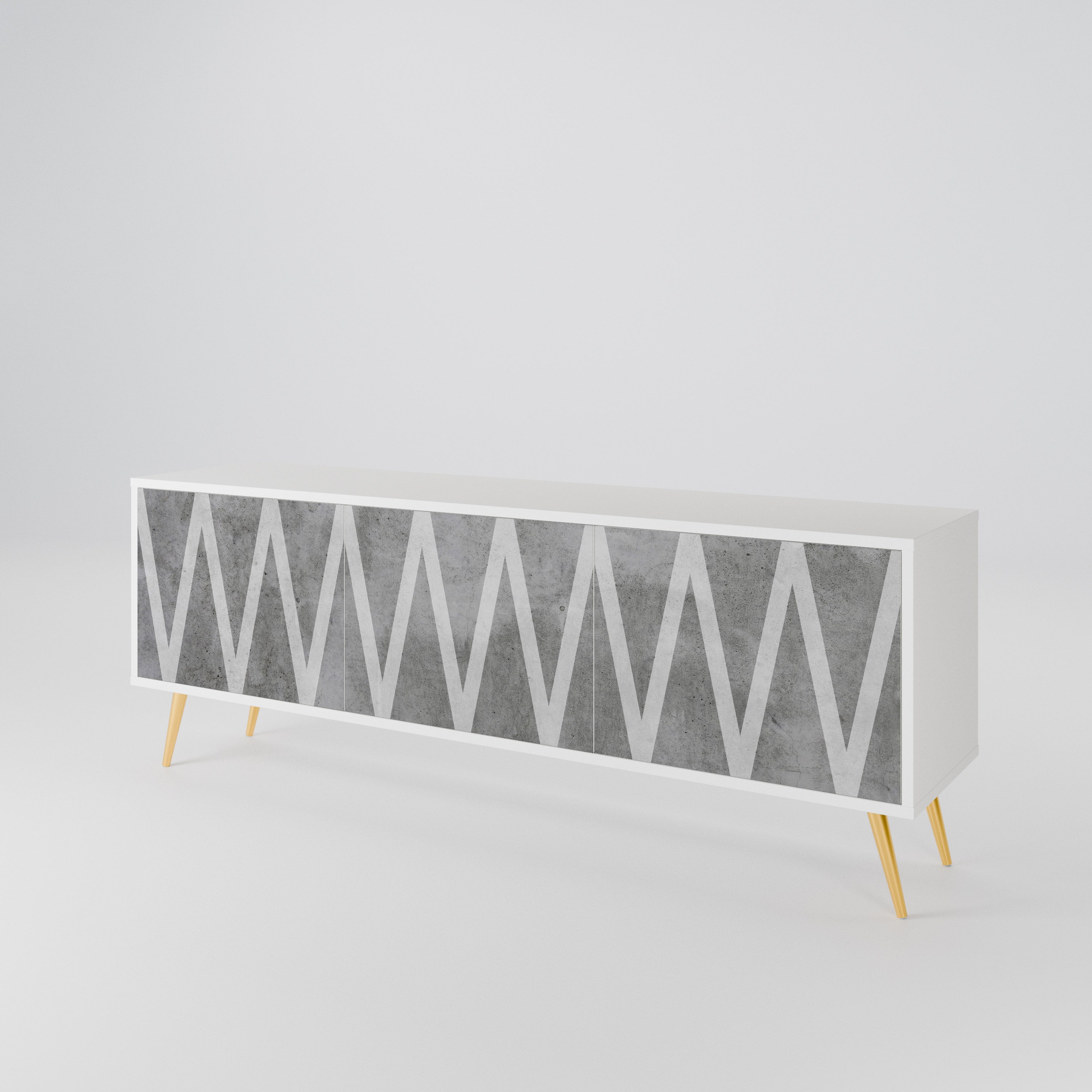 SOLID ZIG ZAG 3-türiges TV-Lowboard