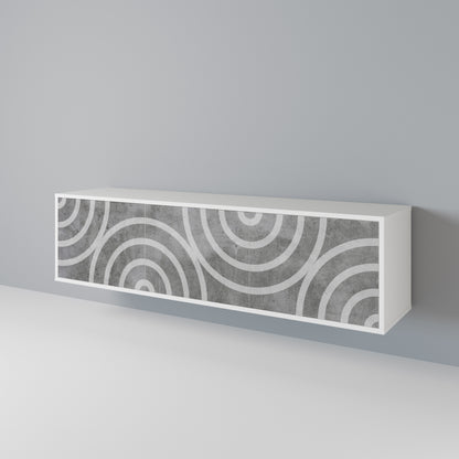 CIRCLE CONCRETE 3-türiges TV-Lowboard