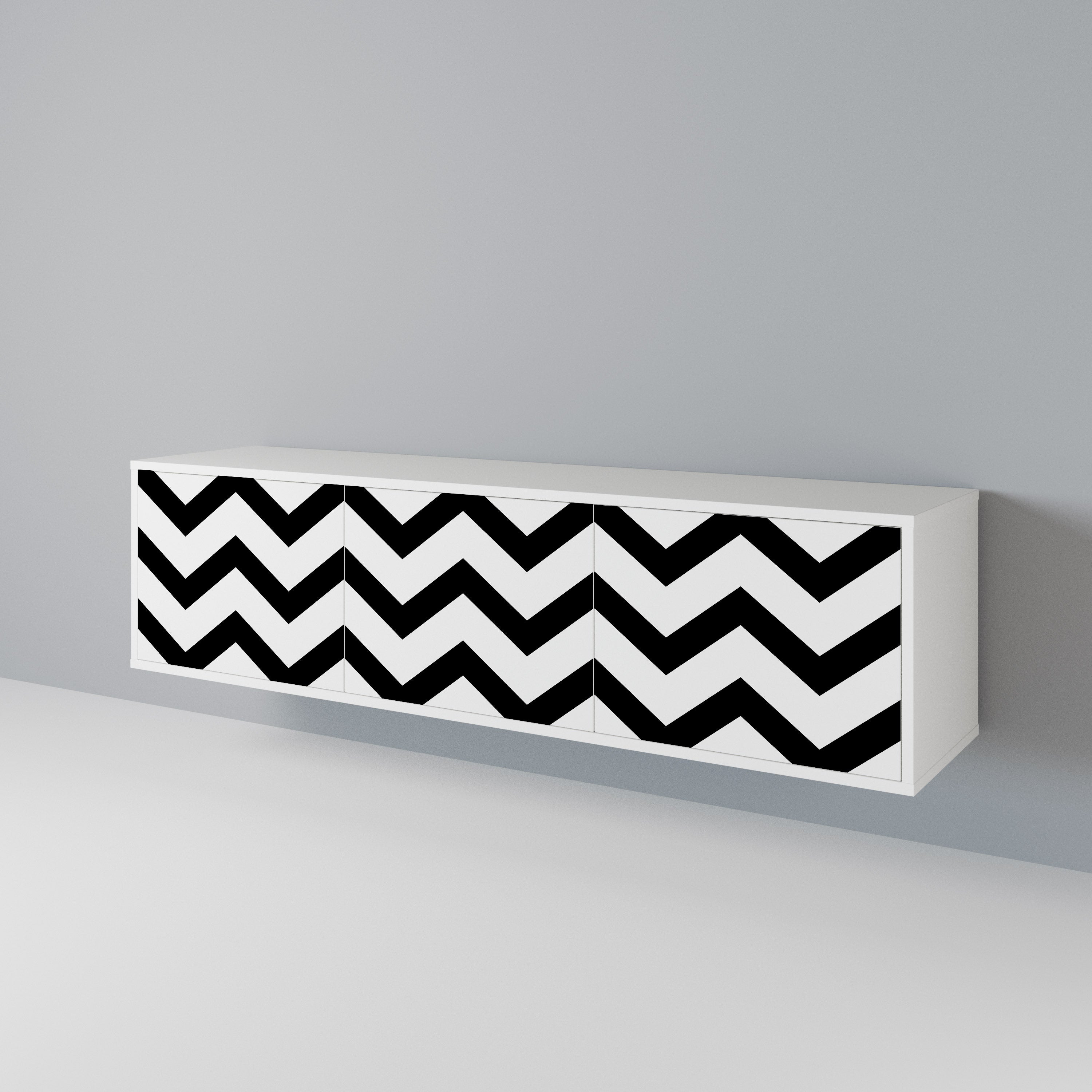 CLASSIC ZIG ZAG 3-türiges TV-Lowboard