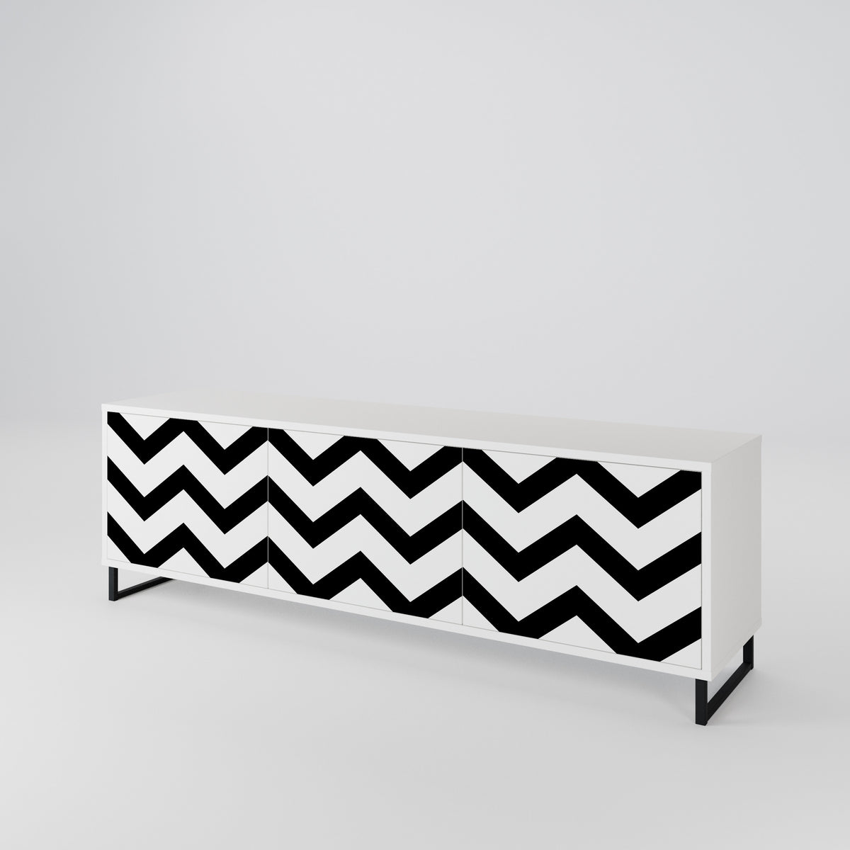 CLASSIC ZIG ZAG 3-türiges TV-Lowboard