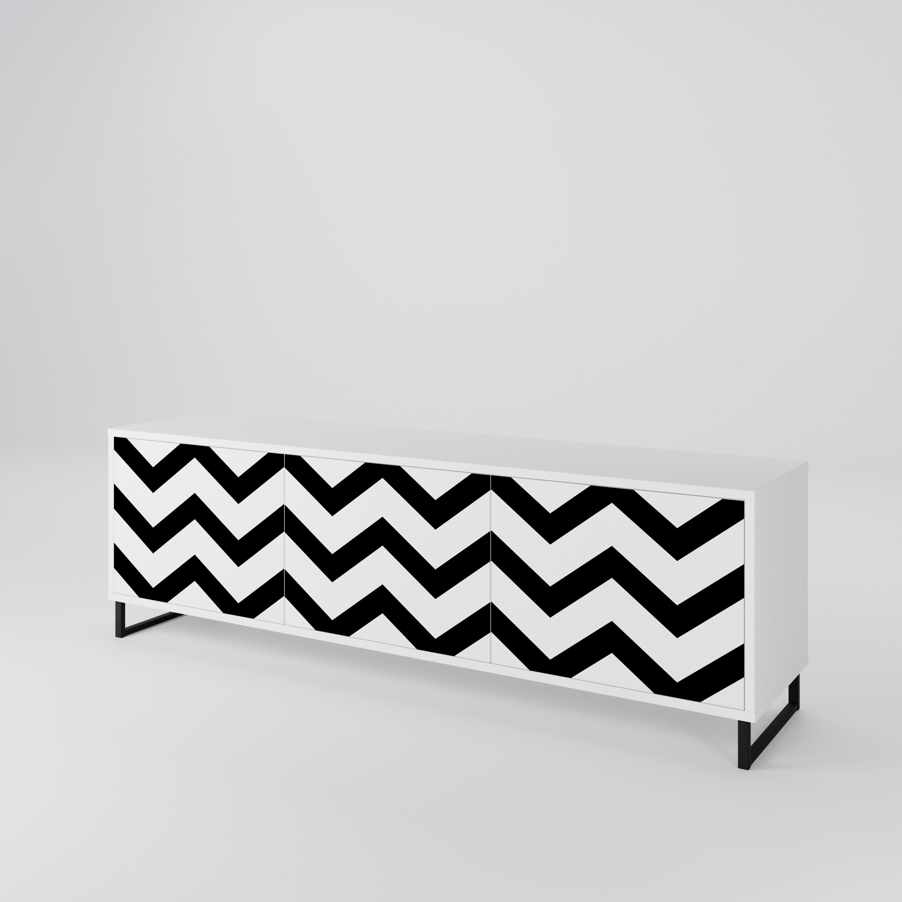 CLASSIC ZIG ZAG 3-türiges TV-Lowboard