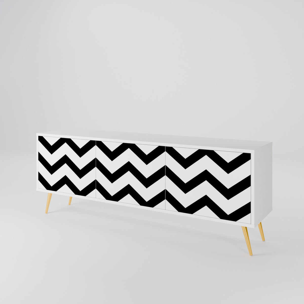 CLASSIC ZIG ZAG 3-türiges TV-Lowboard