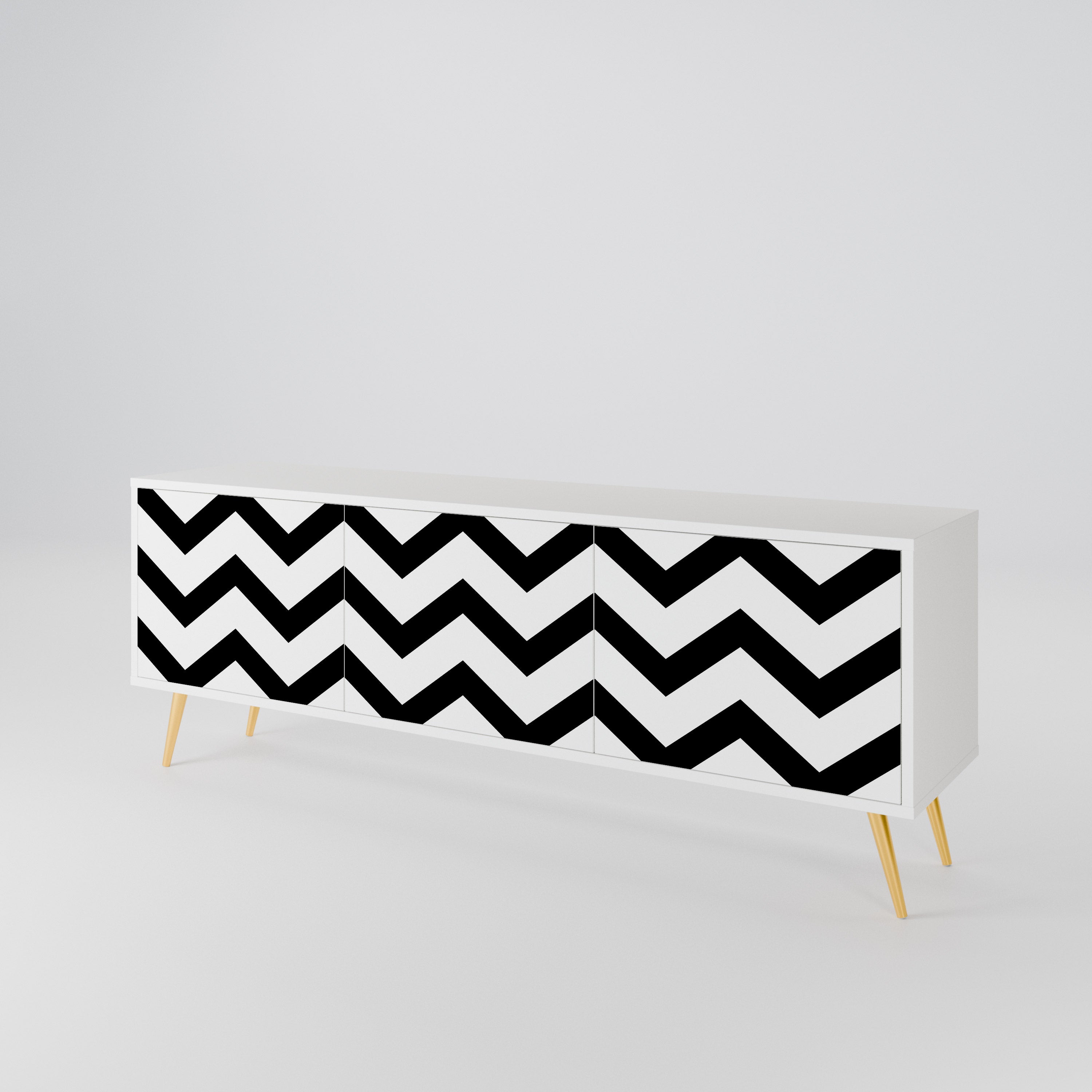 CLASSIC ZIG ZAG 3-türiges TV-Lowboard