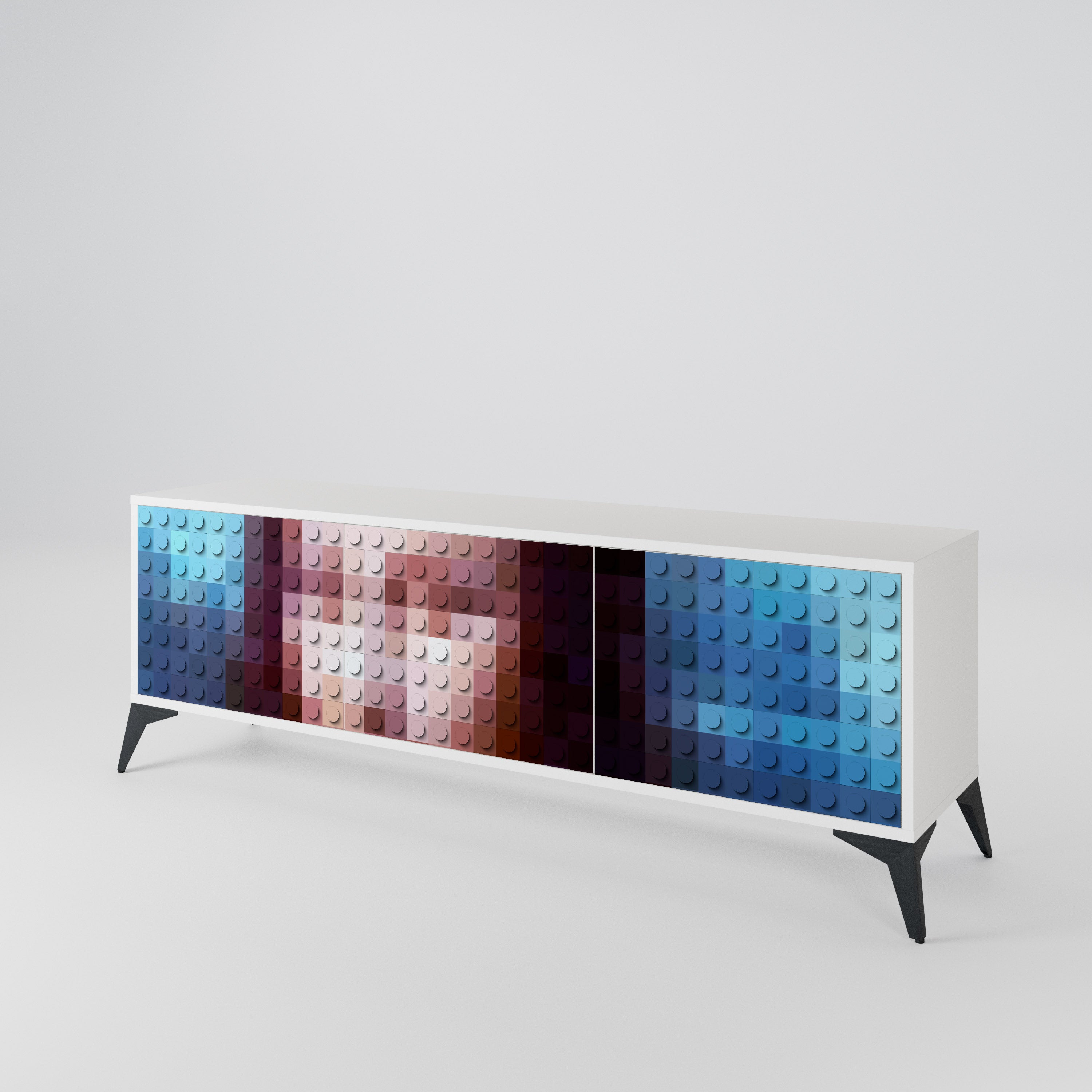 CONSTRUCTIVE ART 3-türiges TV-Lowboard