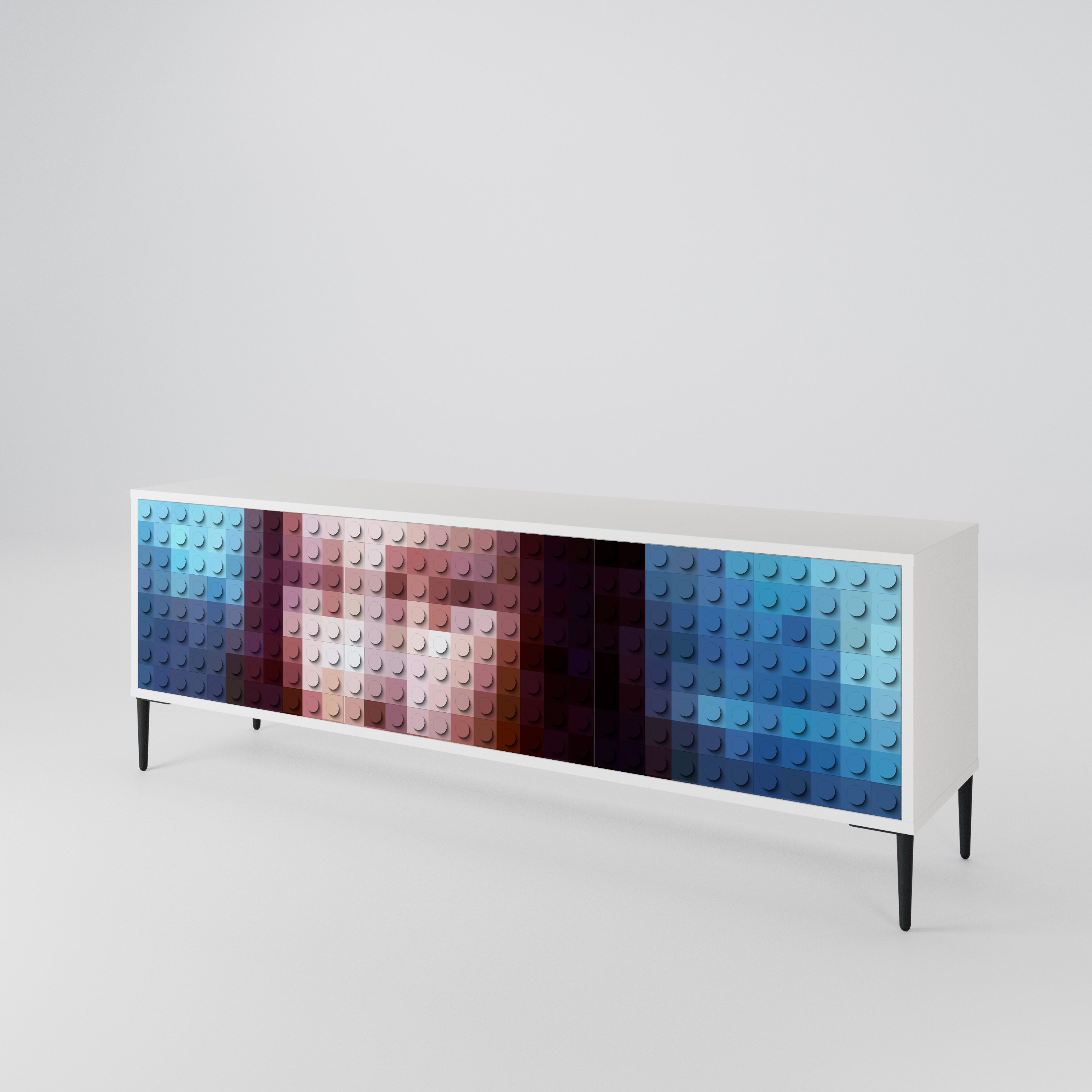 CONSTRUCTIVE ART 3-türiges TV-Lowboard