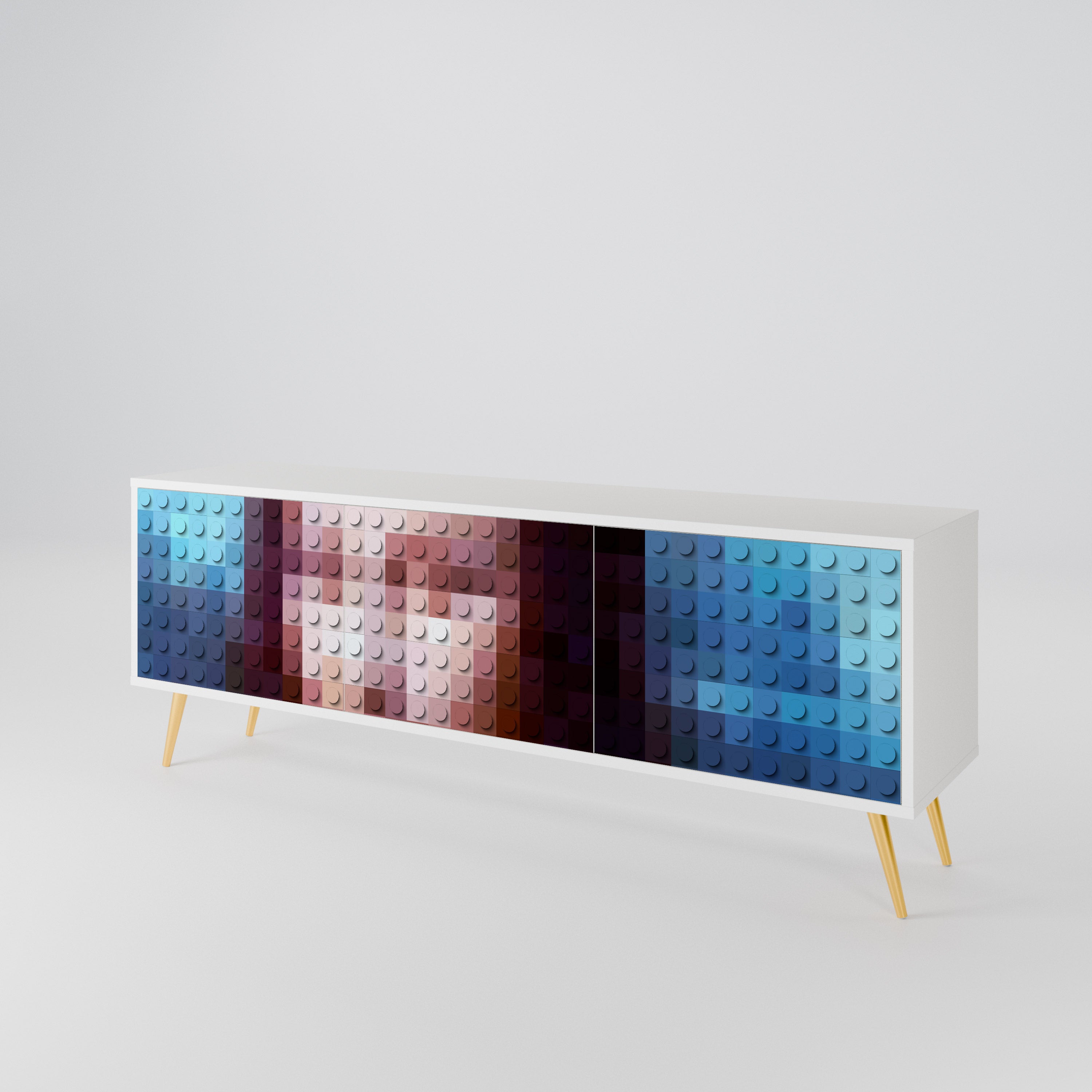 CONSTRUCTIVE ART 3-türiges TV-Lowboard