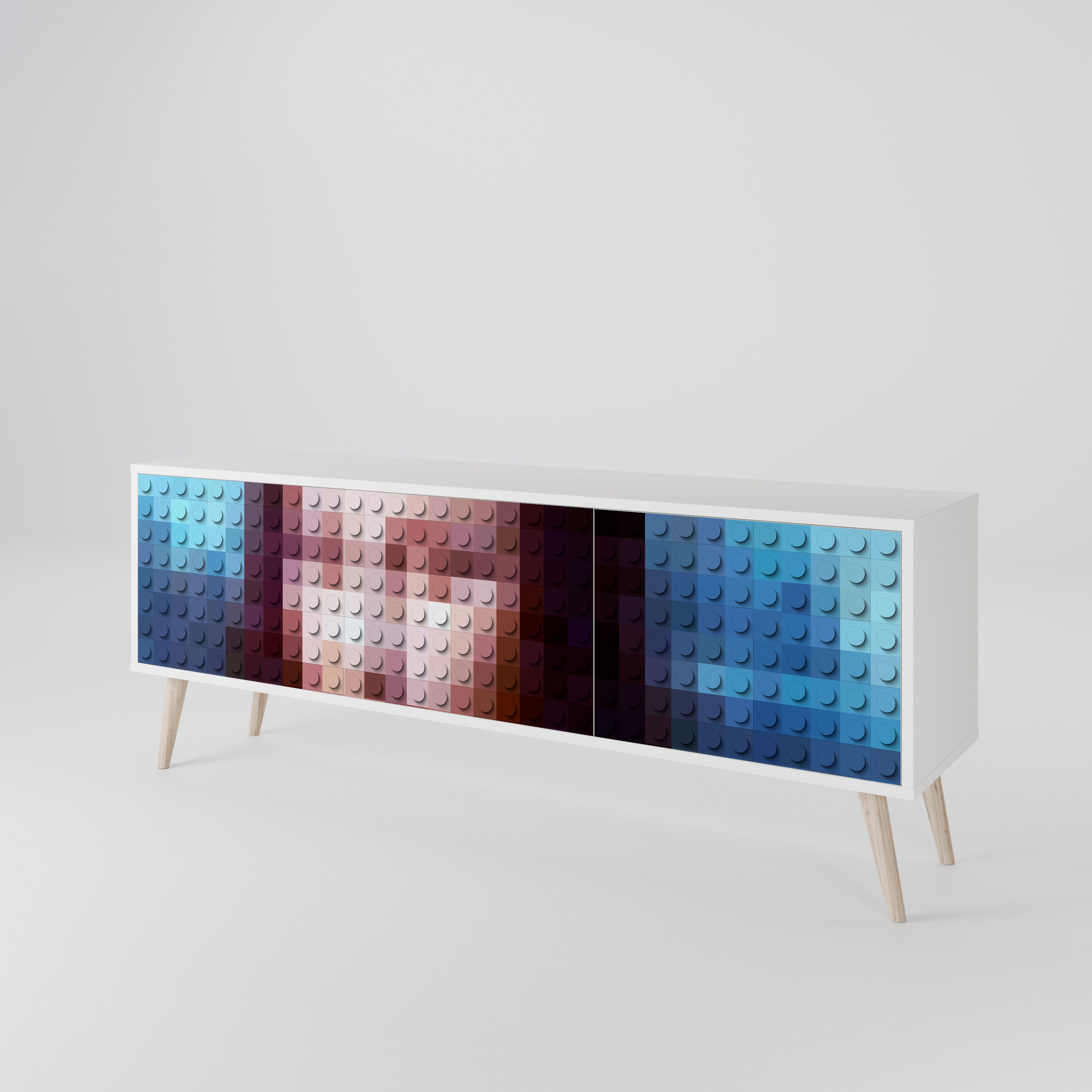 CONSTRUCTIVE ART 3-türiges TV-Lowboard