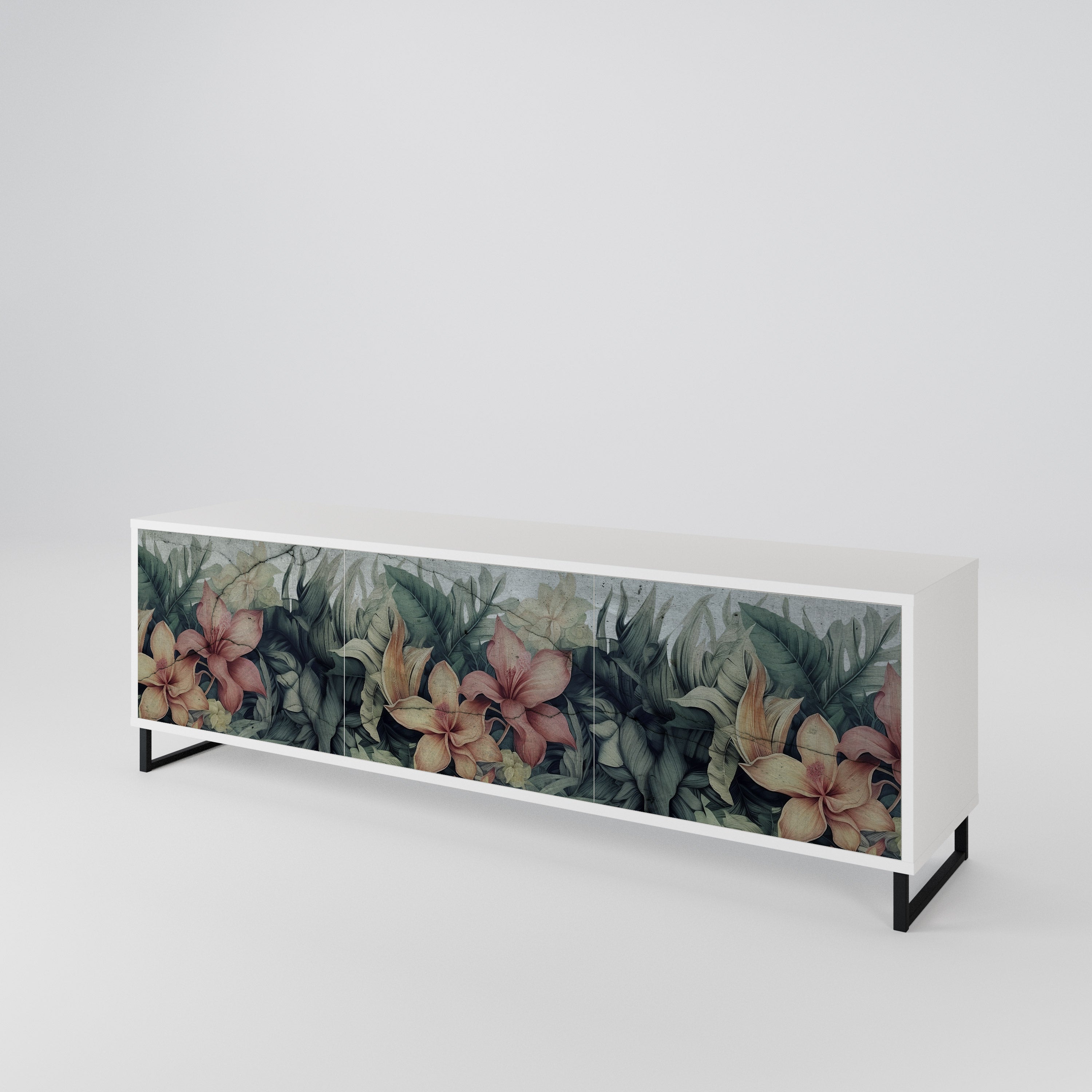 HEAVENLY BLOOM 3-türiges TV-Lowboard