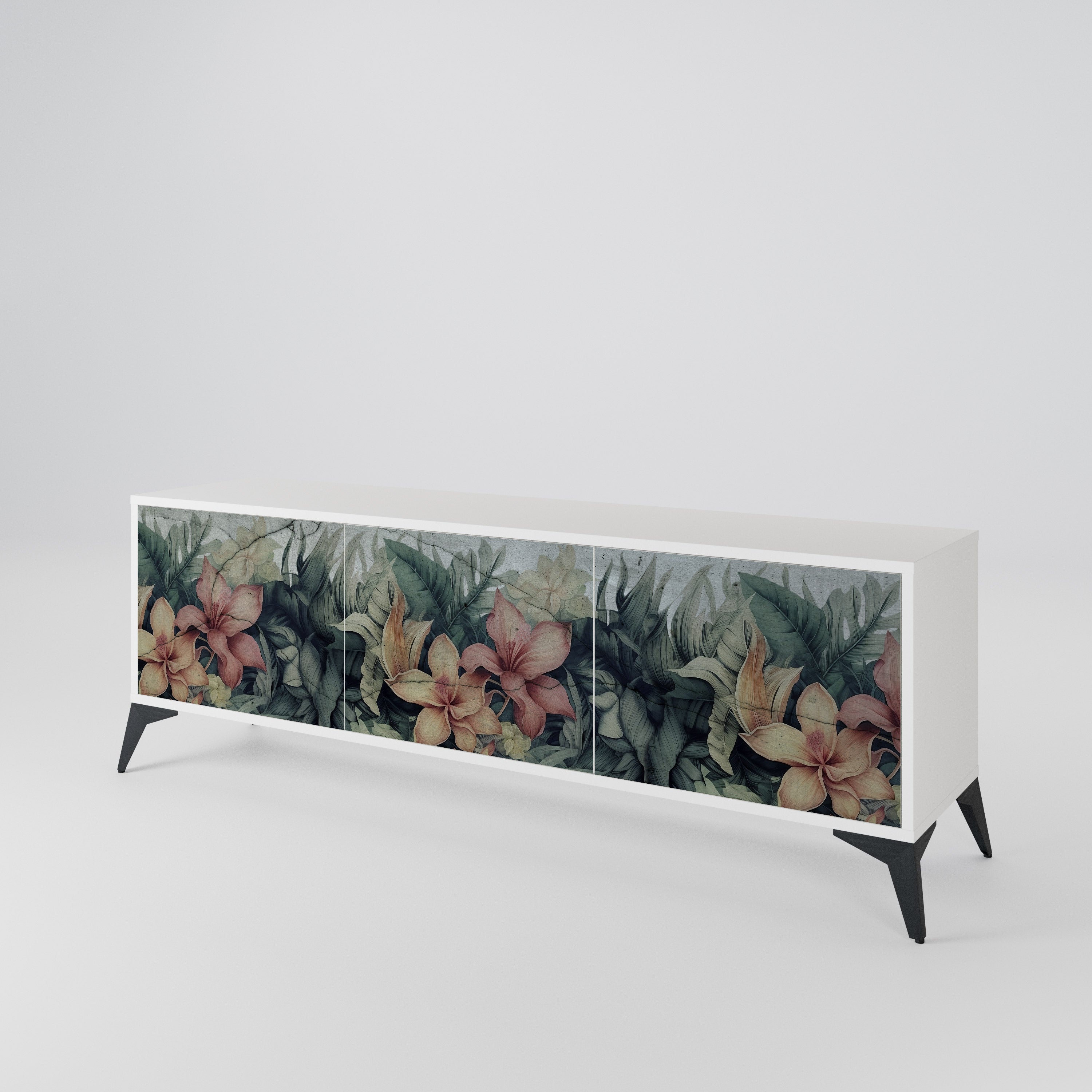 HEAVENLY BLOOM 3-türiges TV-Lowboard