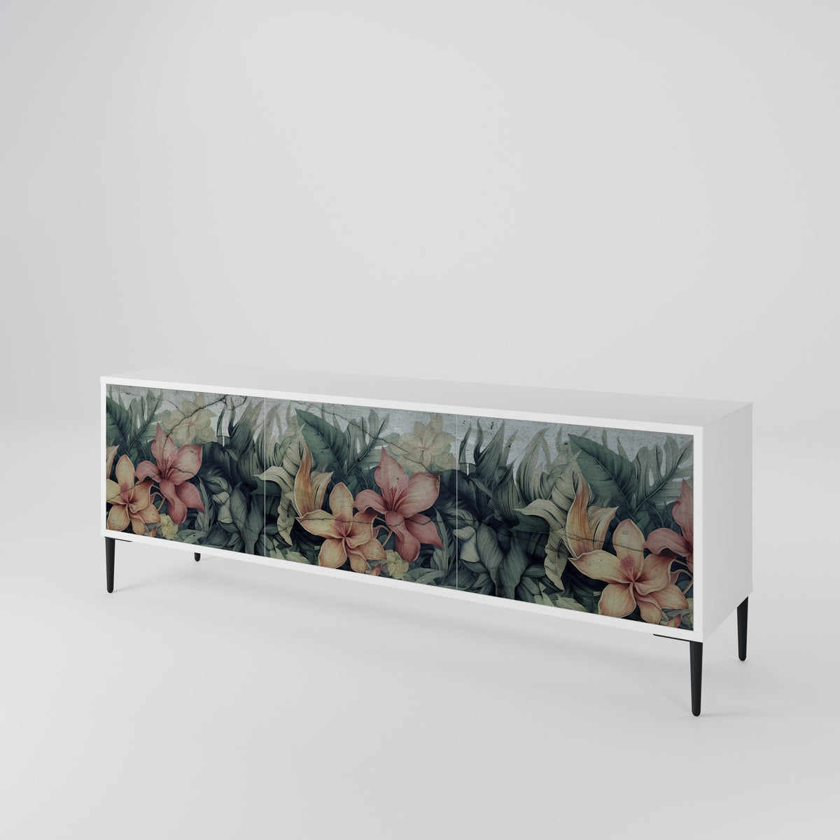 HEAVENLY BLOOM 3-türiges TV-Lowboard