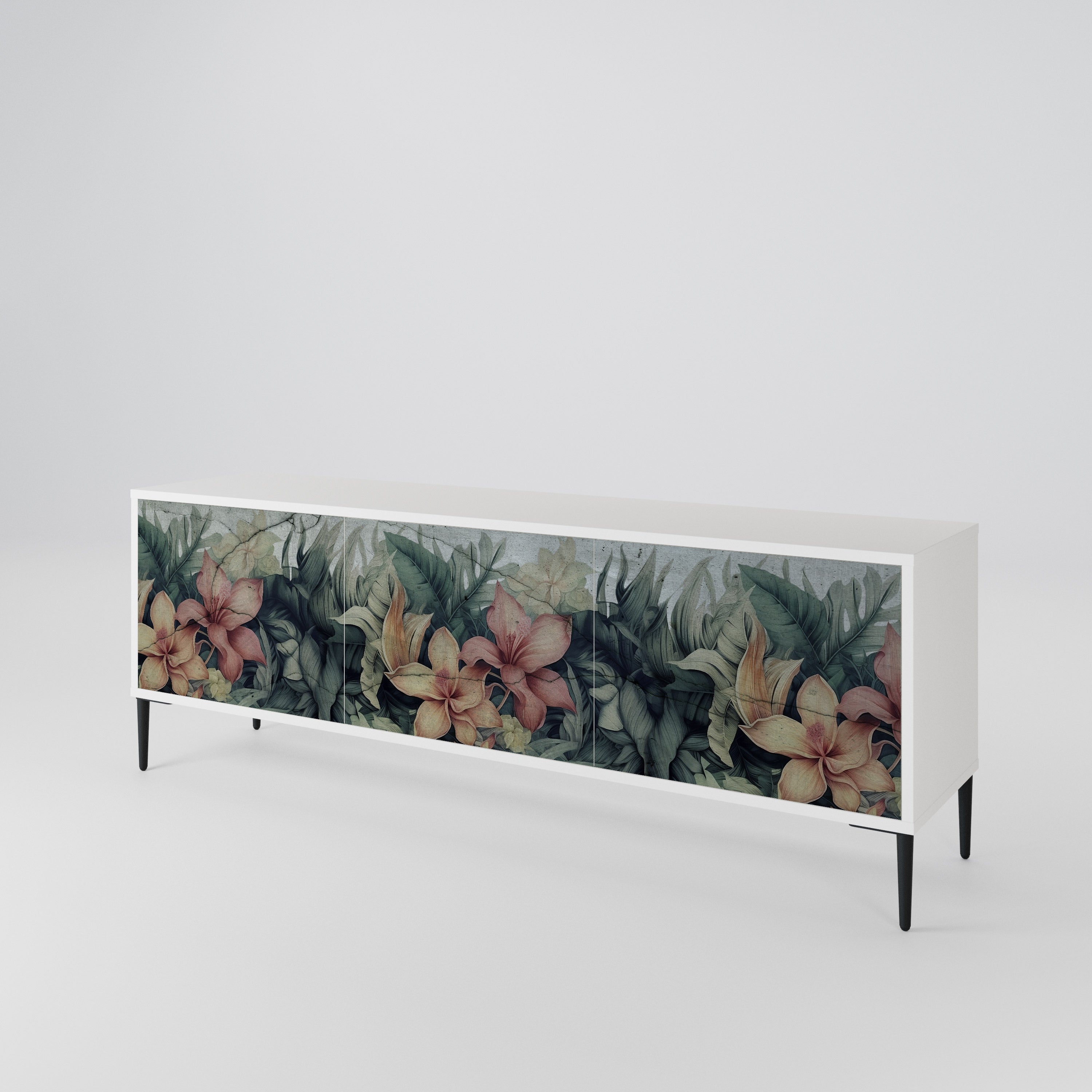 HEAVENLY BLOOM 3-türiges TV-Lowboard