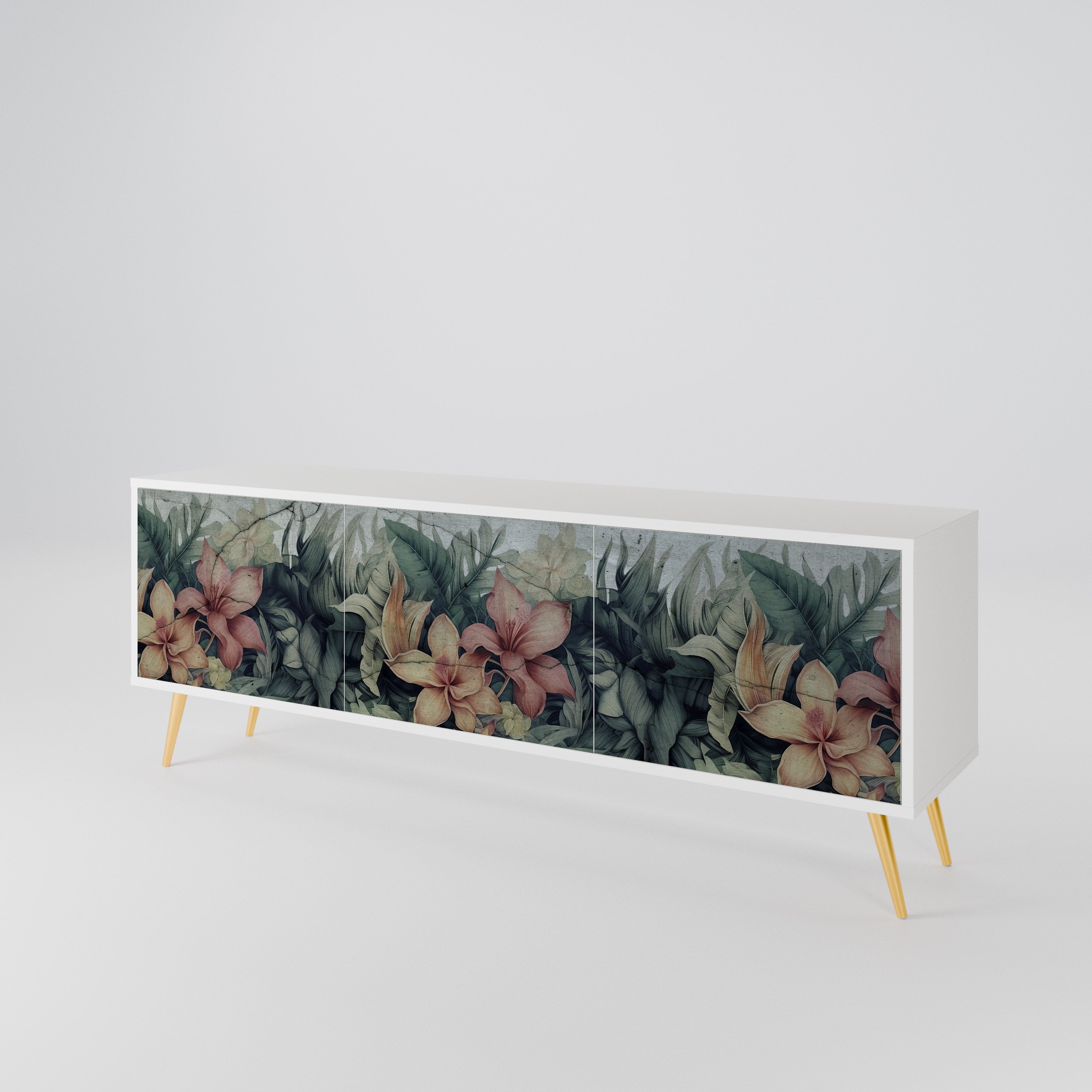 HEAVENLY BLOOM 3-türiges TV-Lowboard