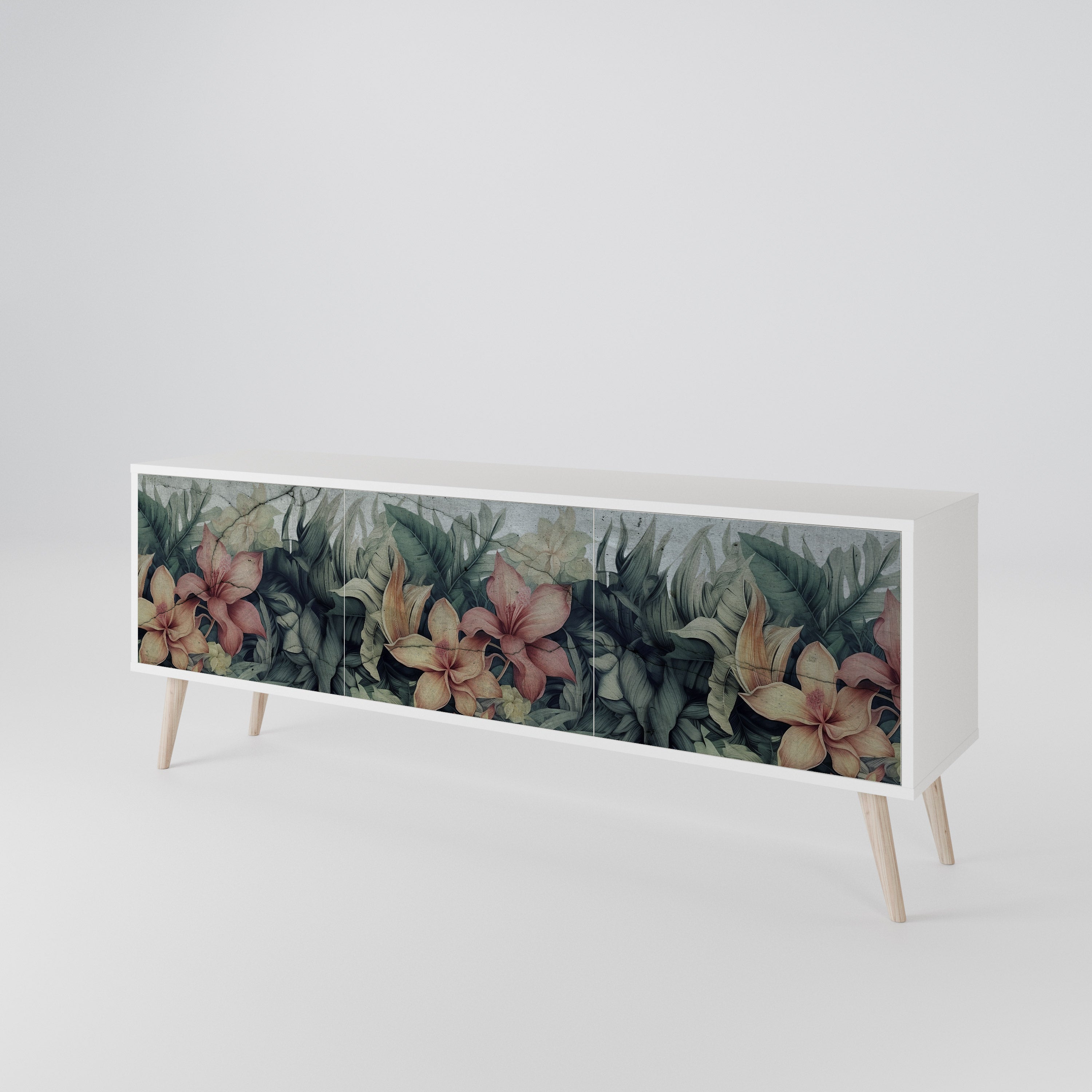 HEAVENLY BLOOM 3-türiges TV-Lowboard