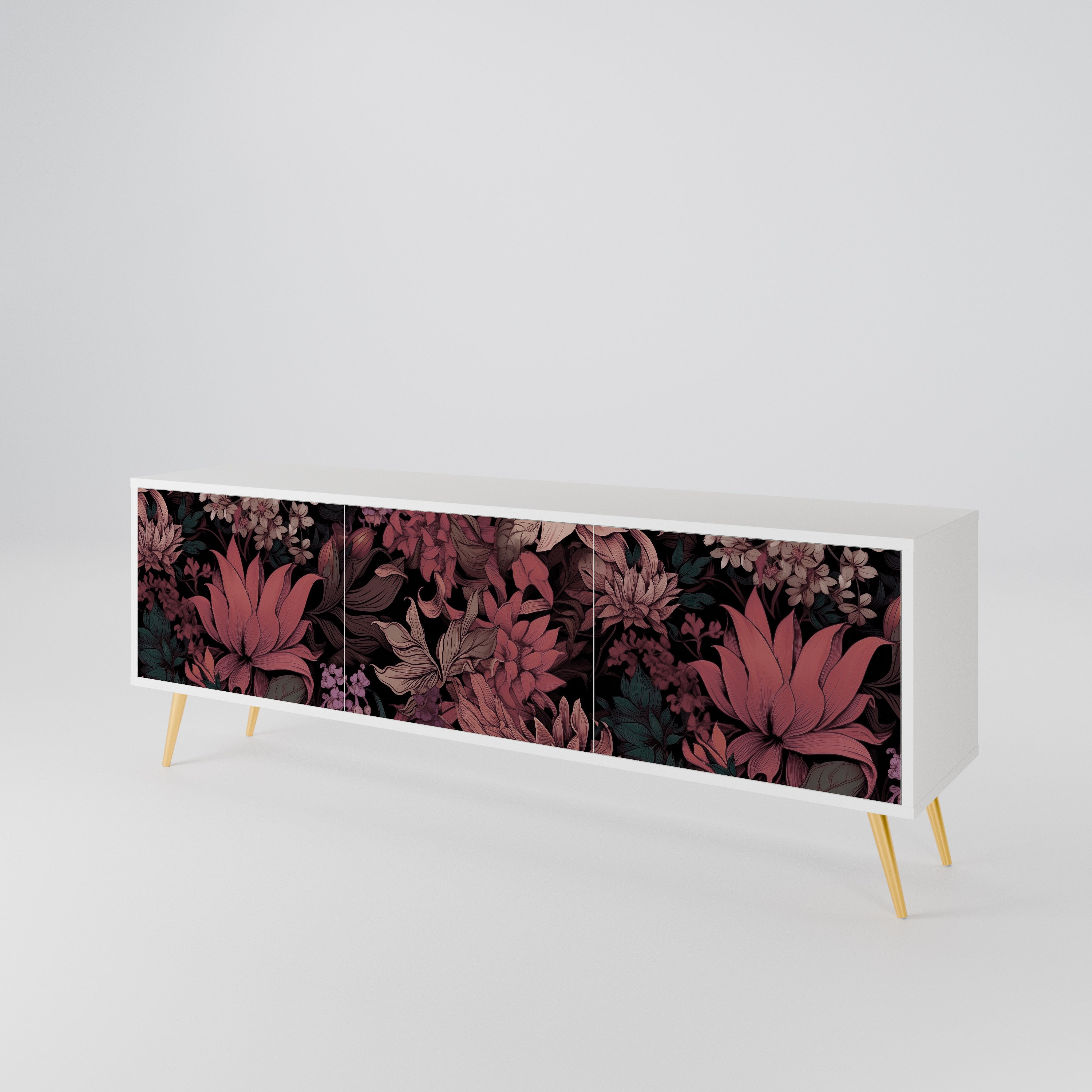 FLORAL WHISPER 3-türiges TV-Lowboard