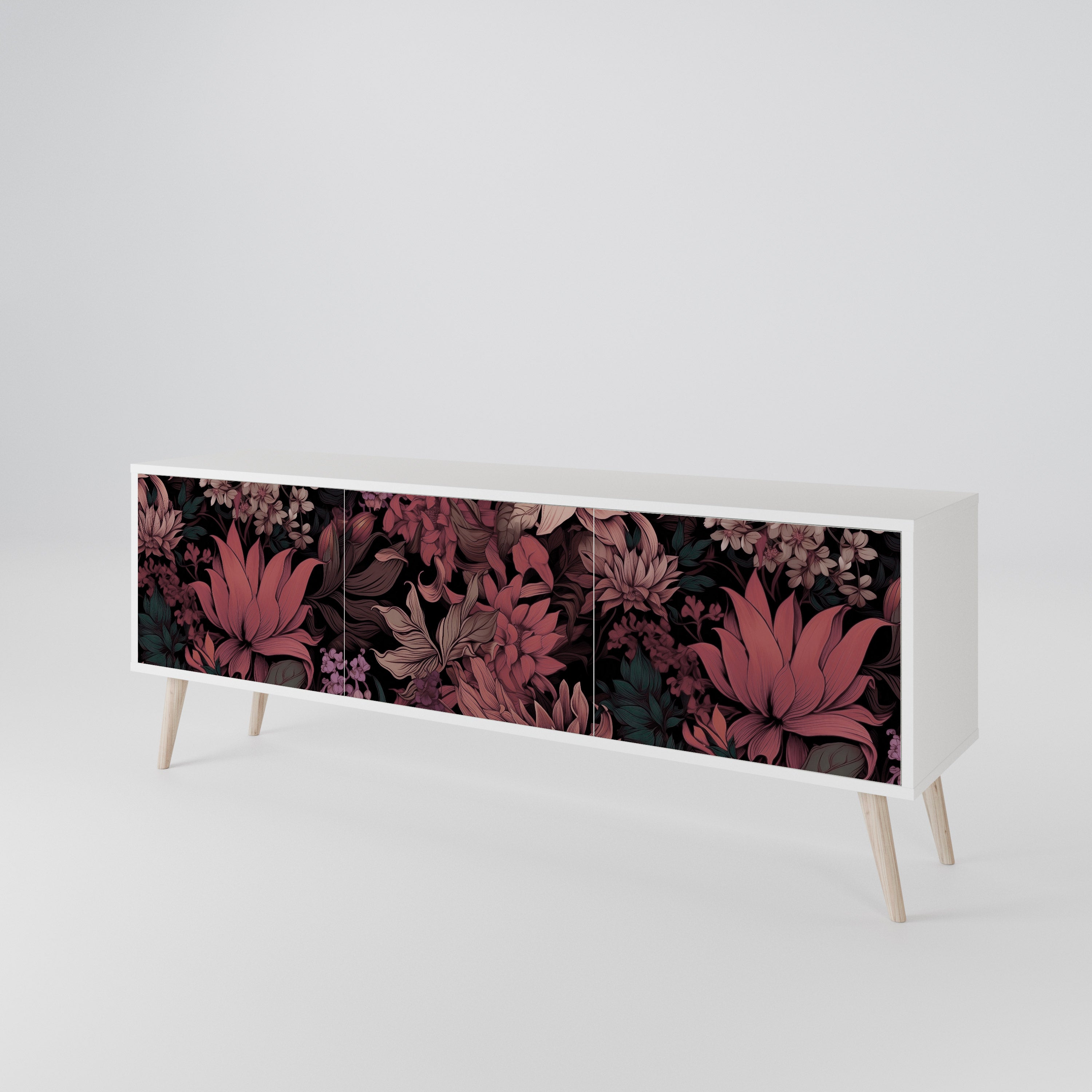 FLORAL WHISPER 3-türiges TV-Lowboard