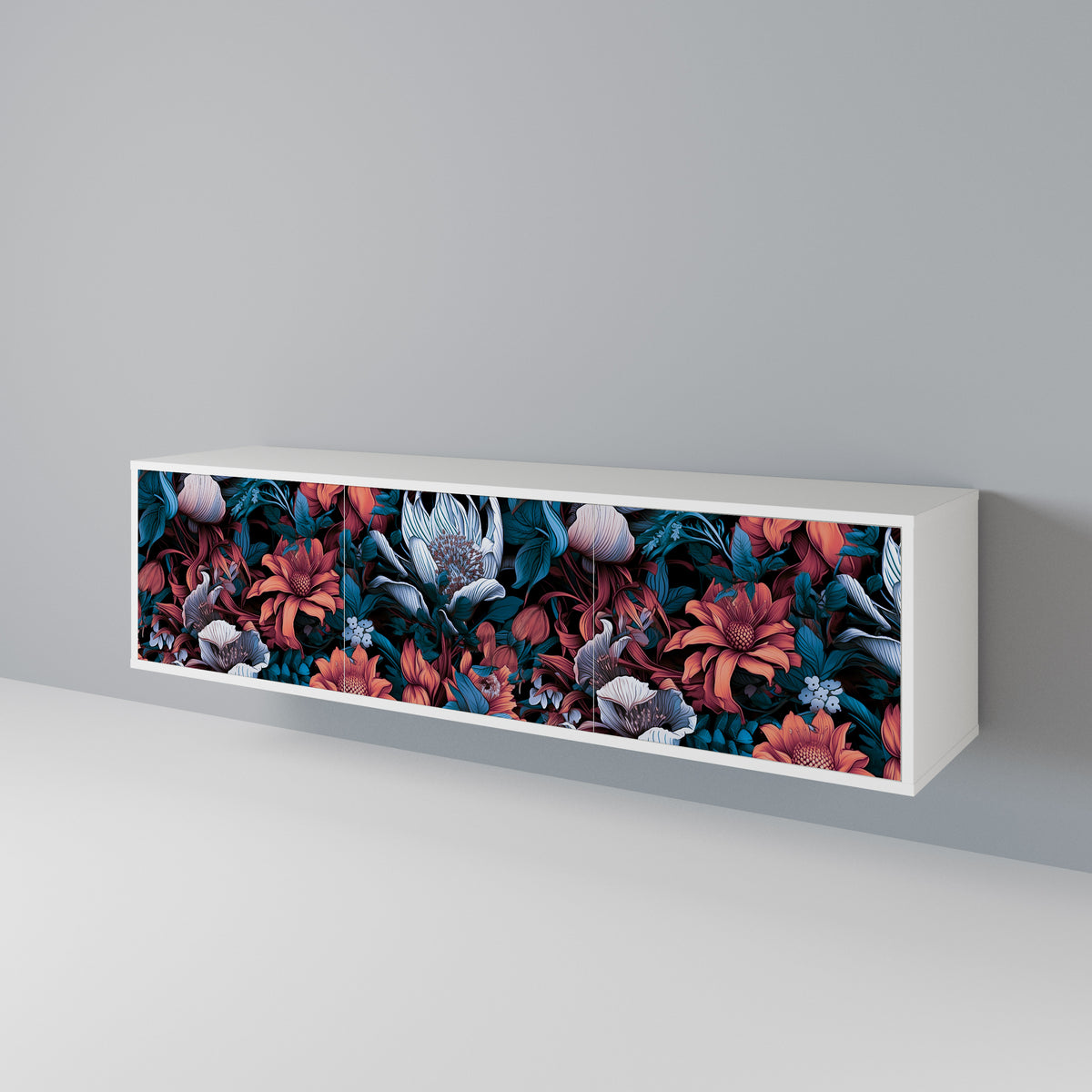 ETHEREAL BLOSSOMS 3-türiges TV-Lowboard