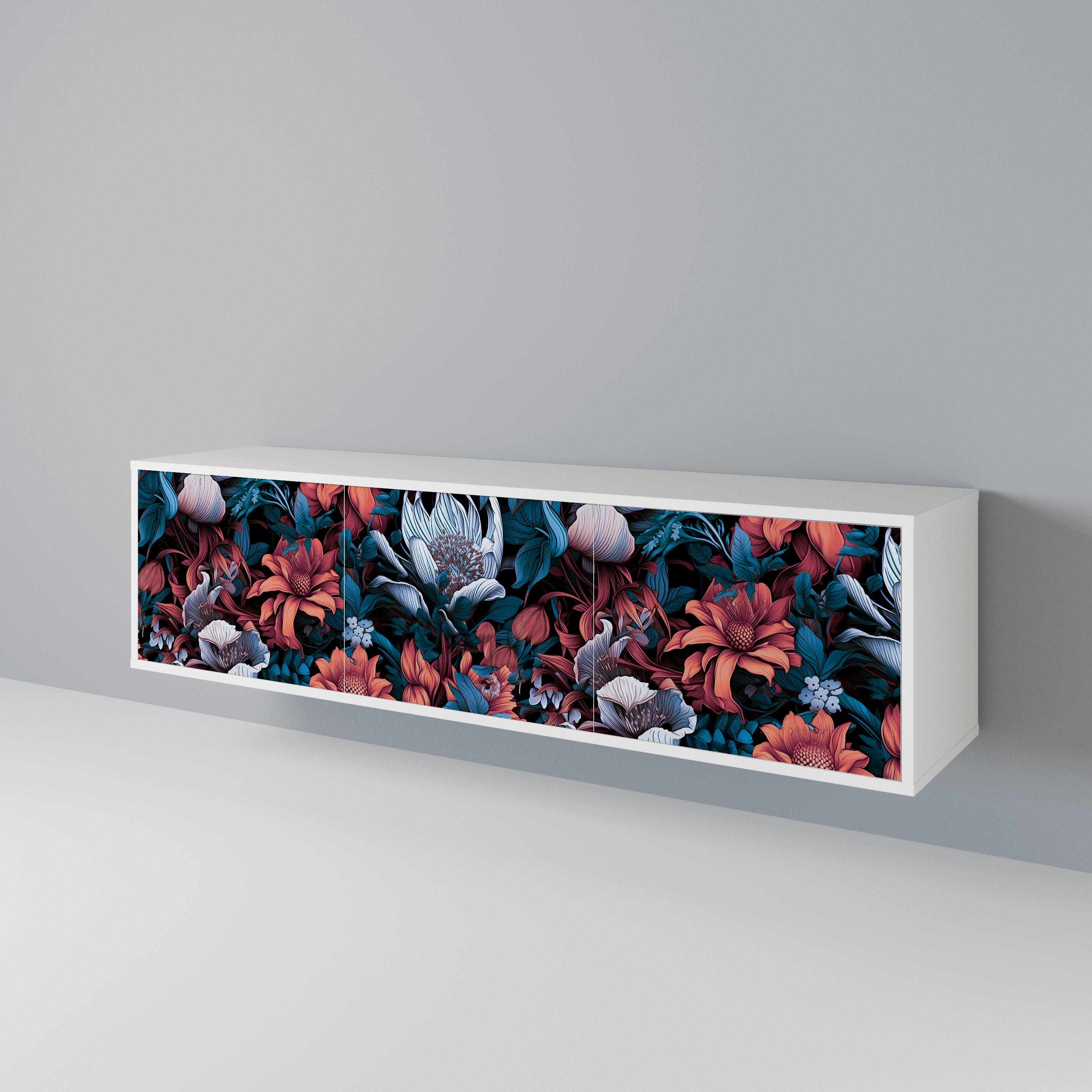 ETHEREAL BLOSSOMS 3-türiges TV-Lowboard