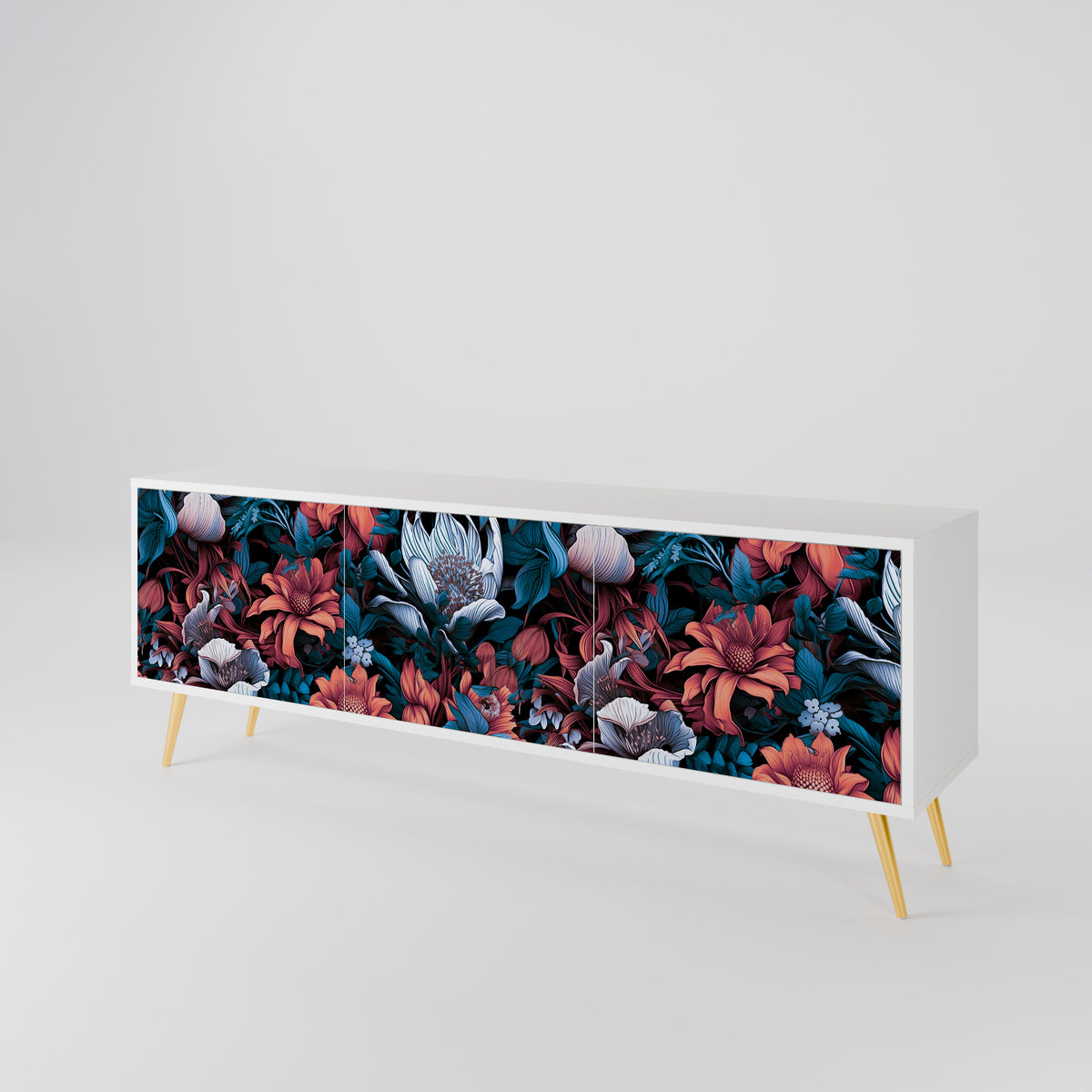 ETHEREAL BLOSSOMS 3-türiges TV-Lowboard