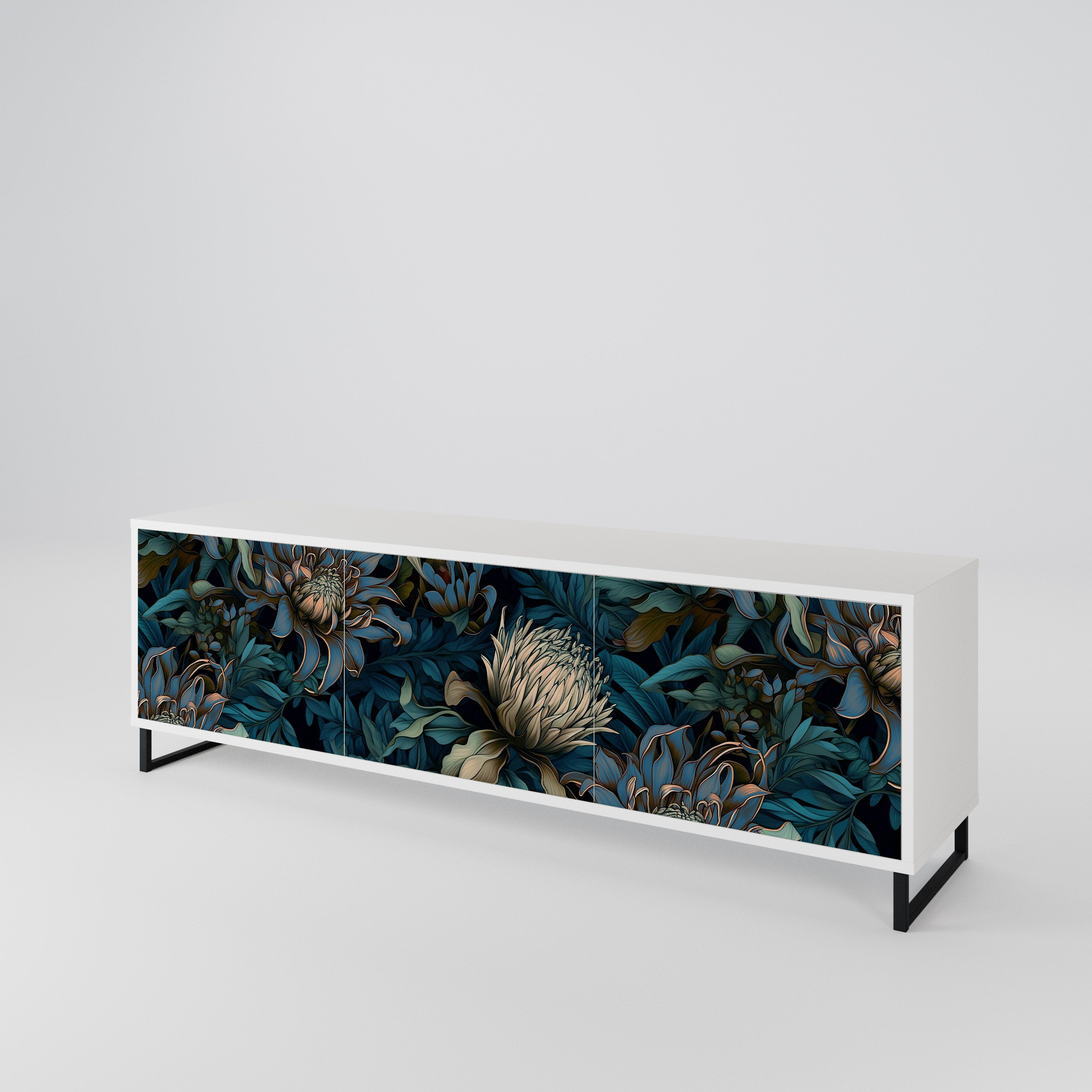 TWILIGHT BLOOM 3-türiges TV-Lowboard