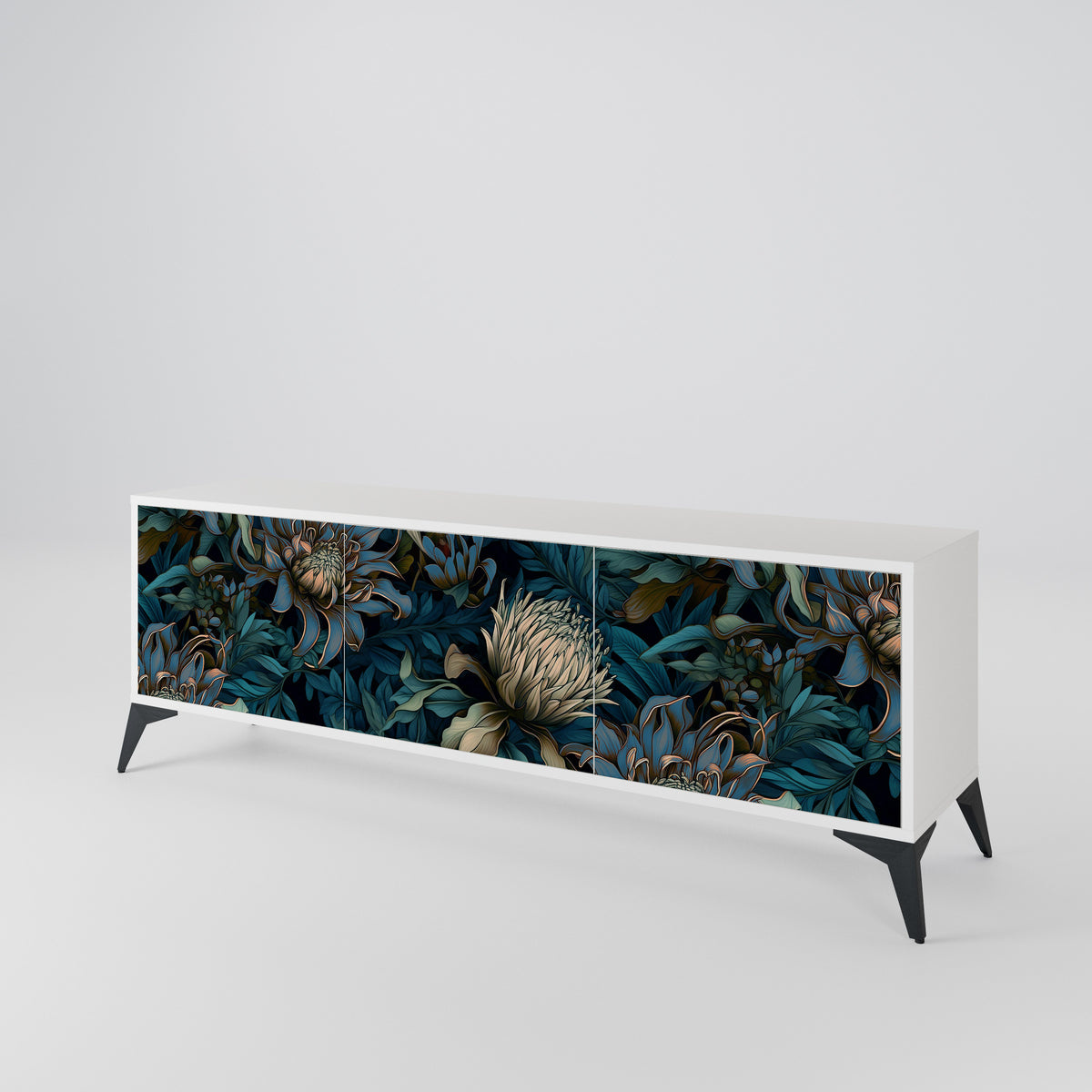 TWILIGHT BLOOM 3-türiges TV-Lowboard