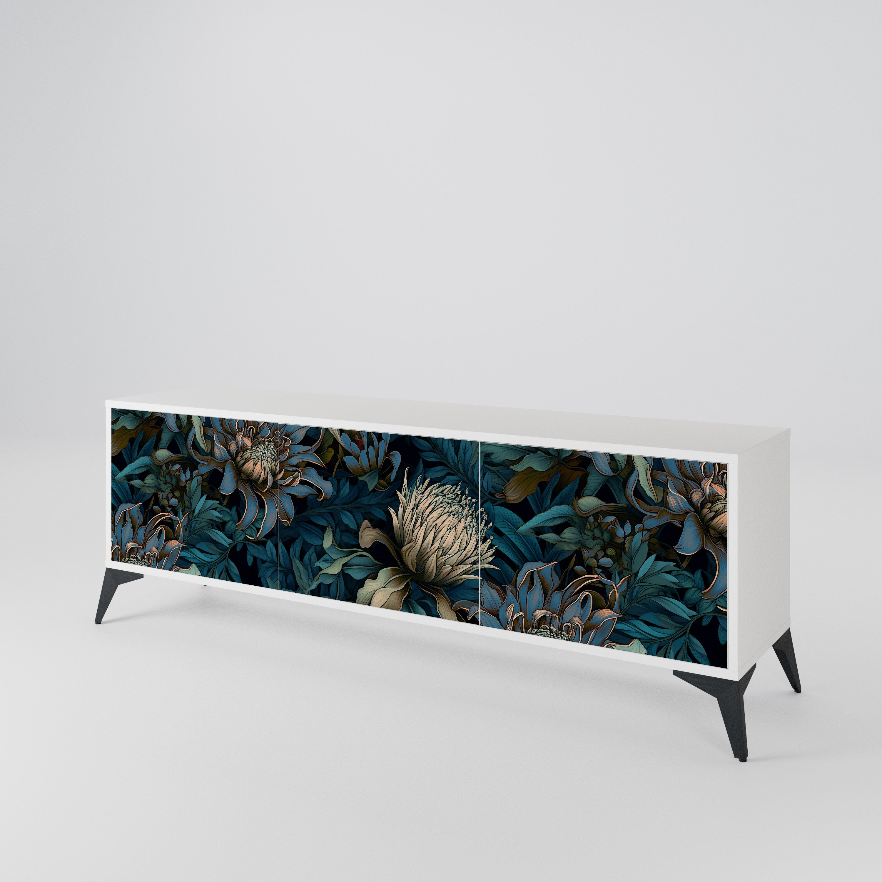 TWILIGHT BLOOM 3-türiges TV-Lowboard