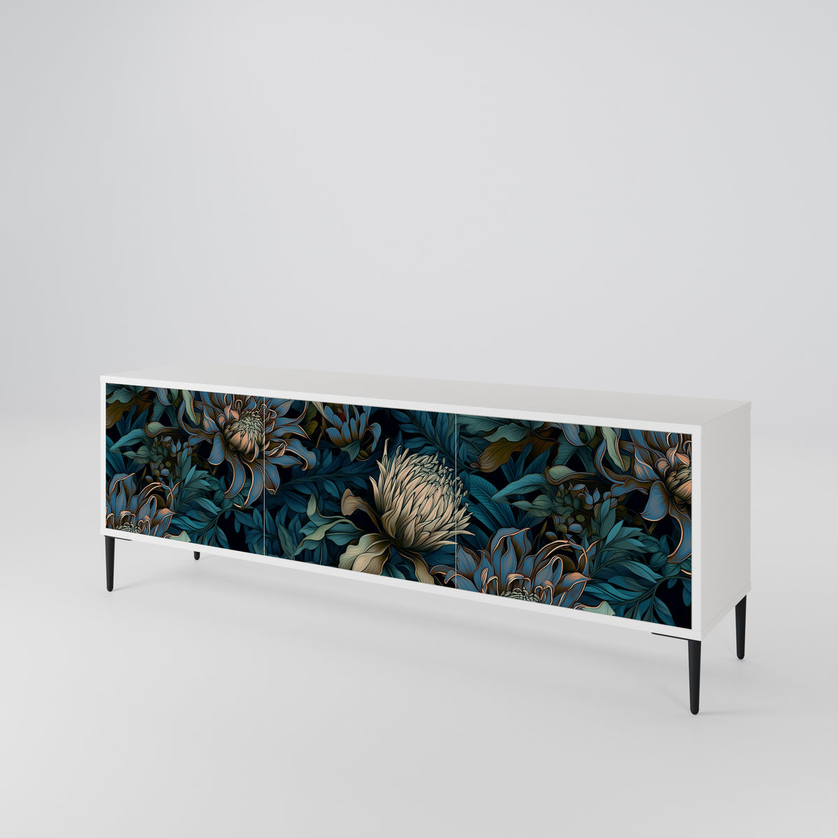 TWILIGHT BLOOM 3-türiges TV-Lowboard