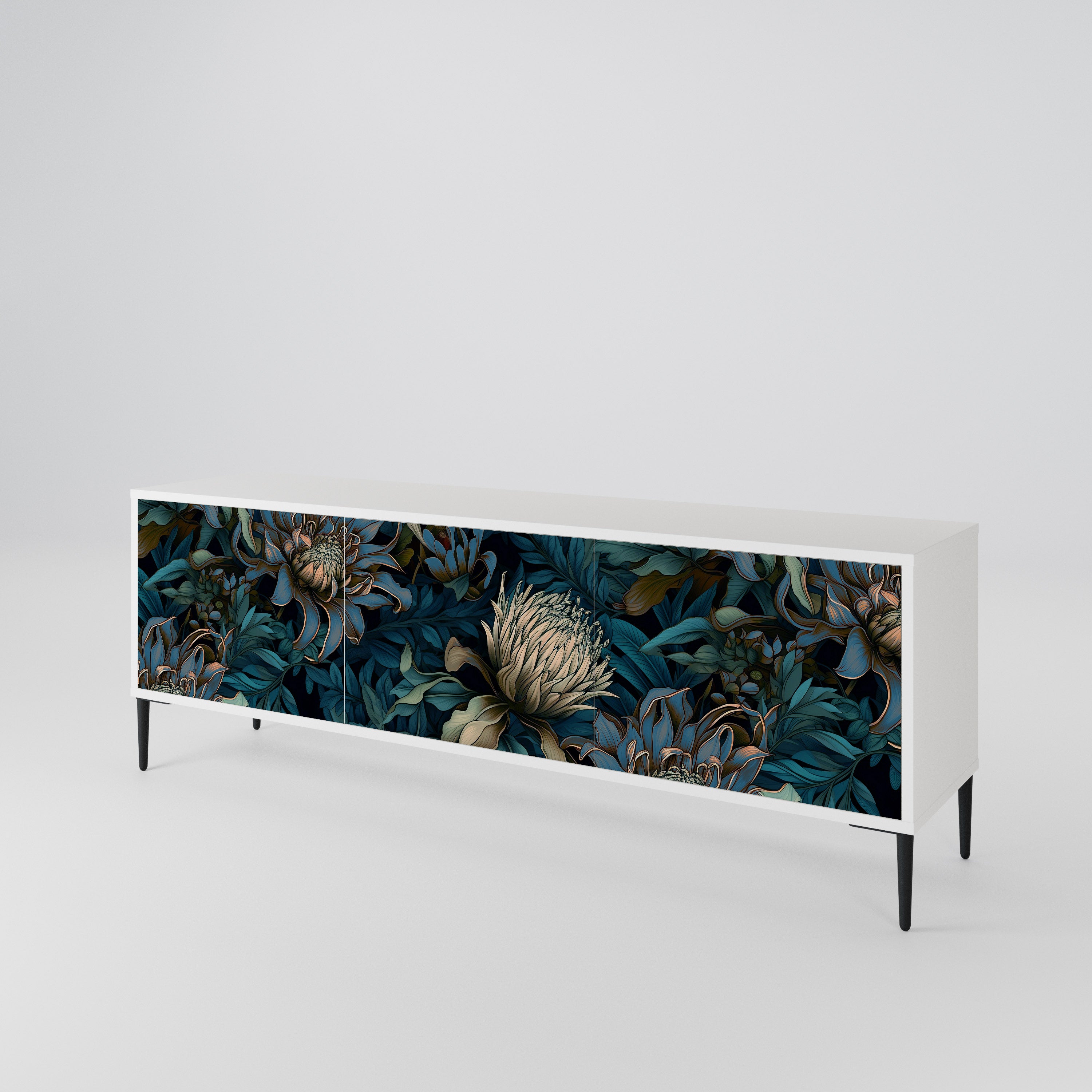 TWILIGHT BLOOM 3-türiges TV-Lowboard