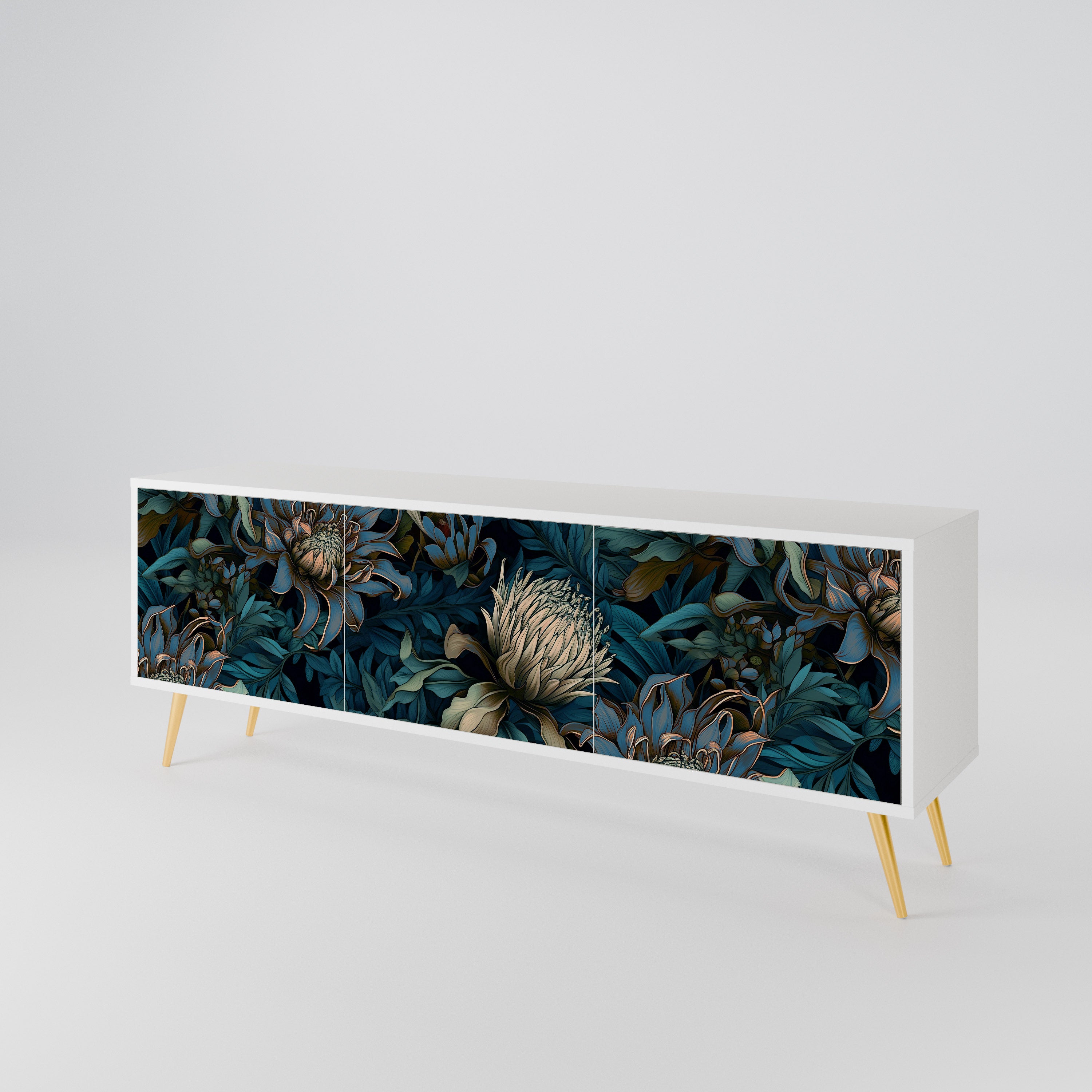 TWILIGHT BLOOM 3-türiges TV-Lowboard