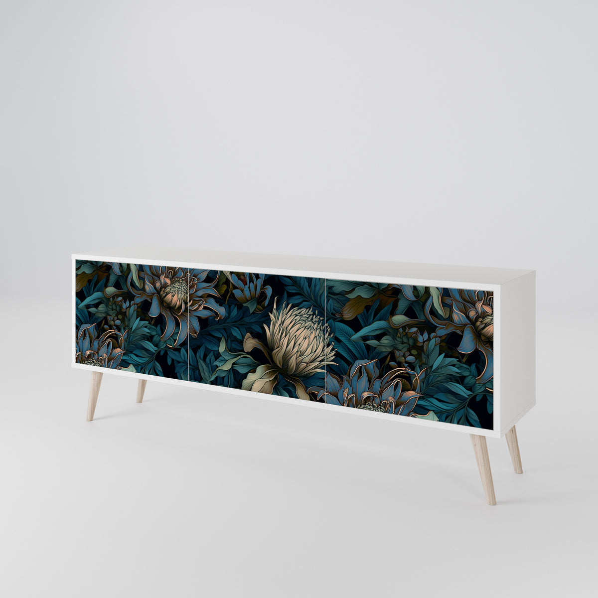 TWILIGHT BLOOM 3-türiges TV-Lowboard