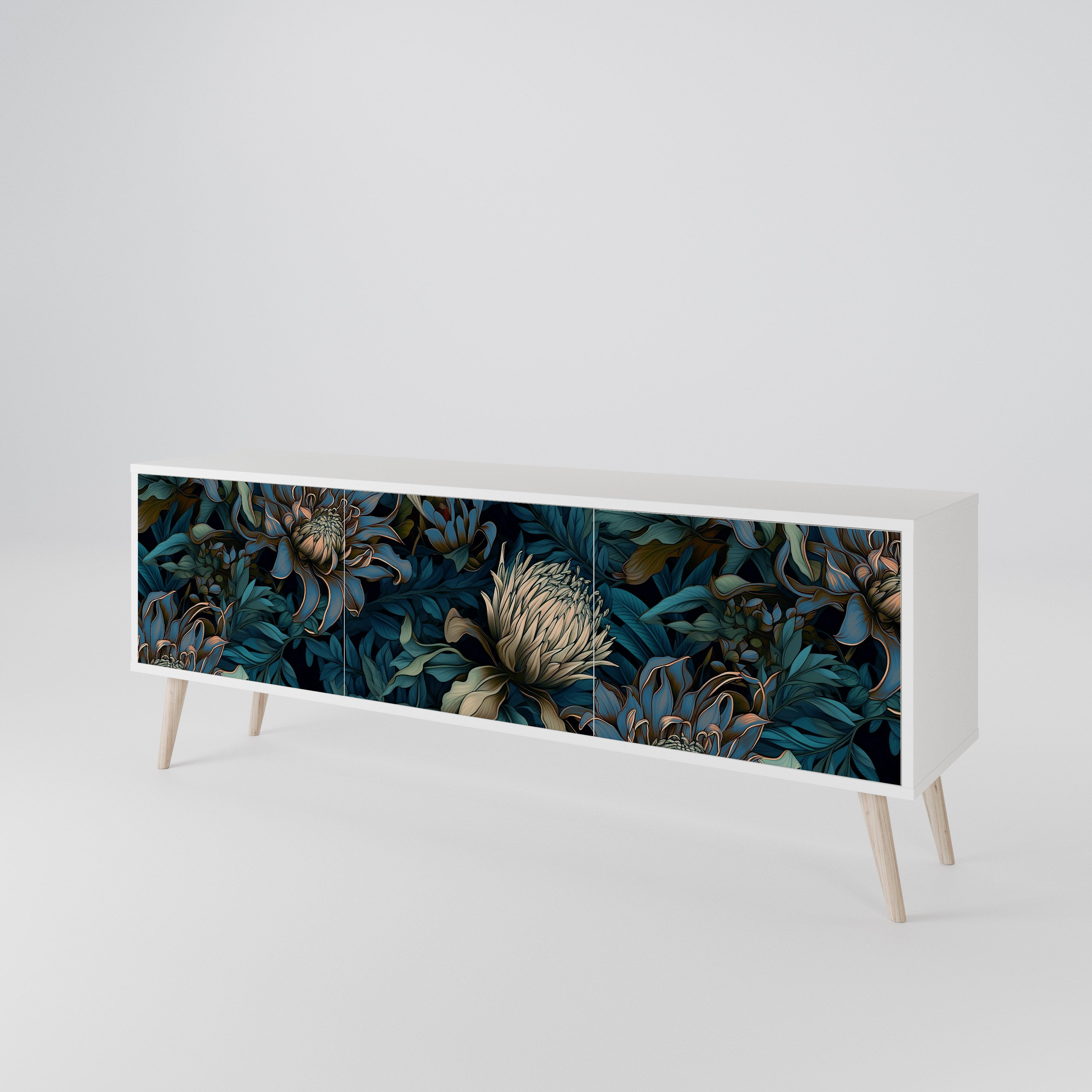 TWILIGHT BLOOM 3-türiges TV-Lowboard